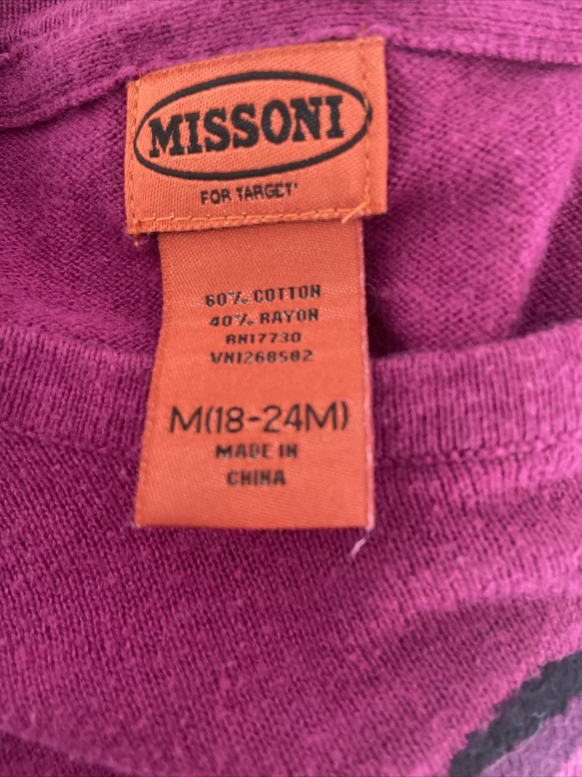 Designer Missoni for Target Girls Sweater Size M (18-24M) Size US XXS / EU 40 - 4 Thumbnail
