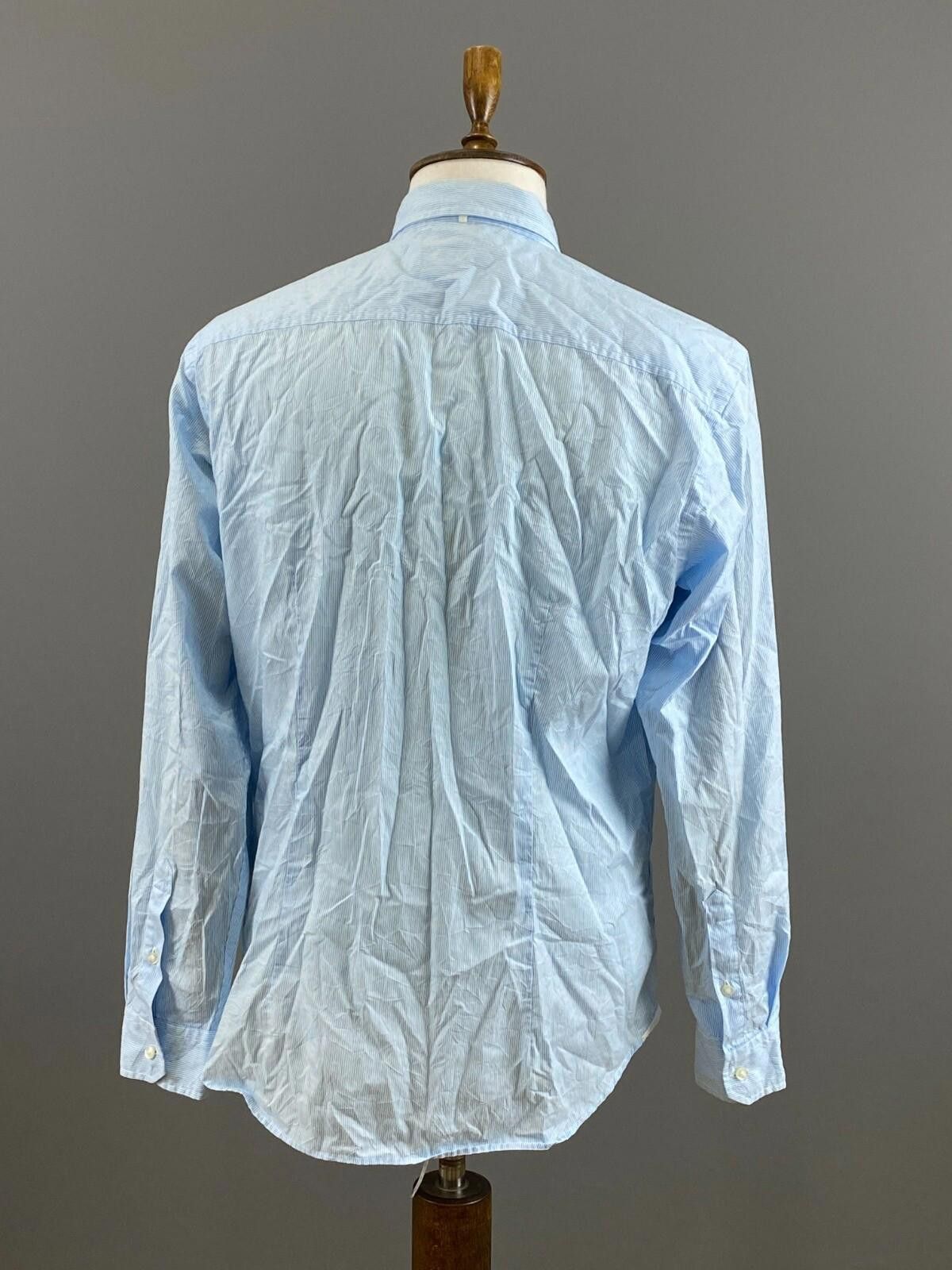Ermenegildo Zegna Z Zegna Sport Blue Stripe Button Down Shirt Size XL Size US XL / EU 56 / 4 - 8 Thumbnail