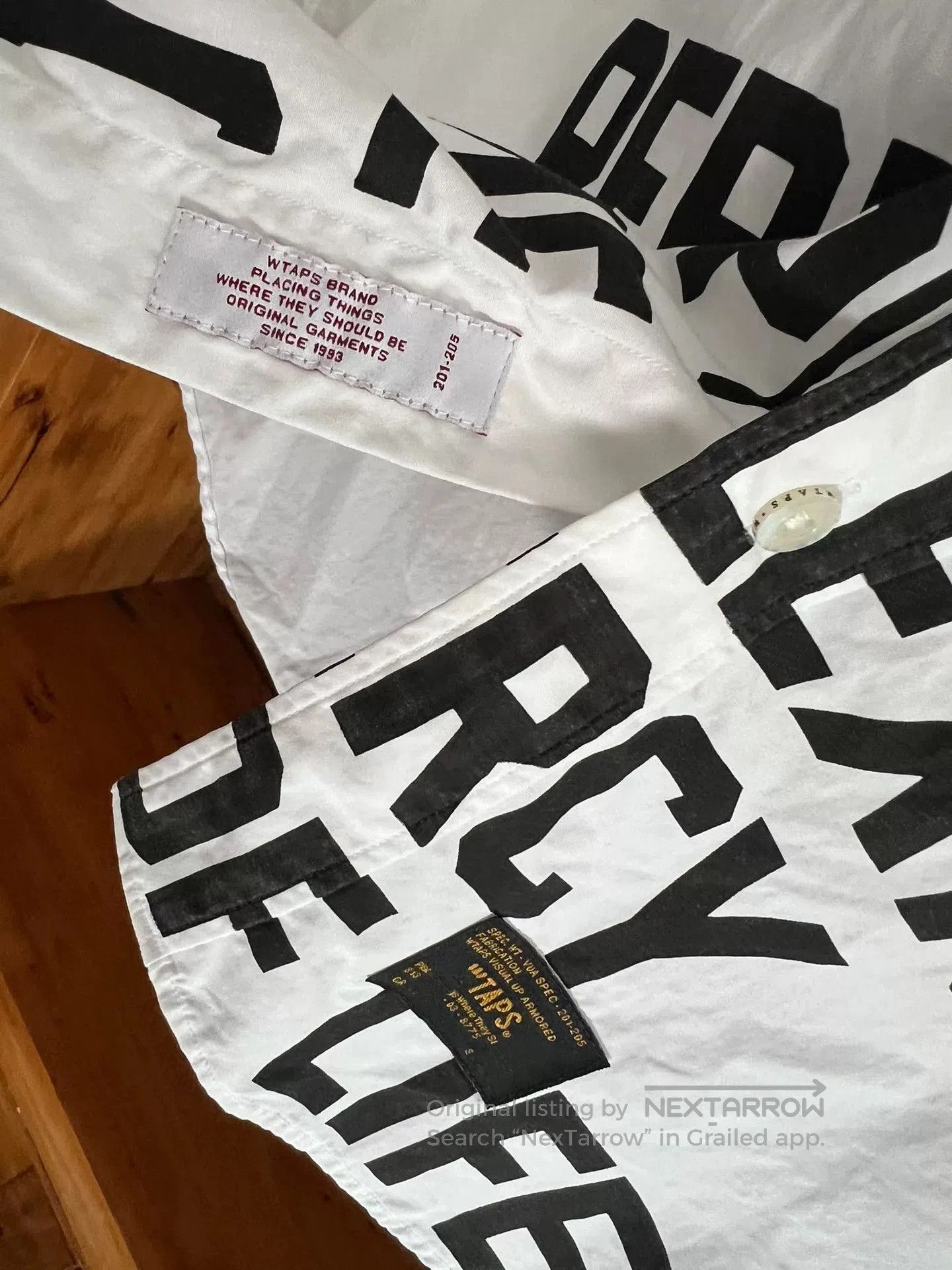 Wtaps WTAPS 15AW White Letter Shirt. Size US S / EU 44-46 / 1 - 4 Thumbnail