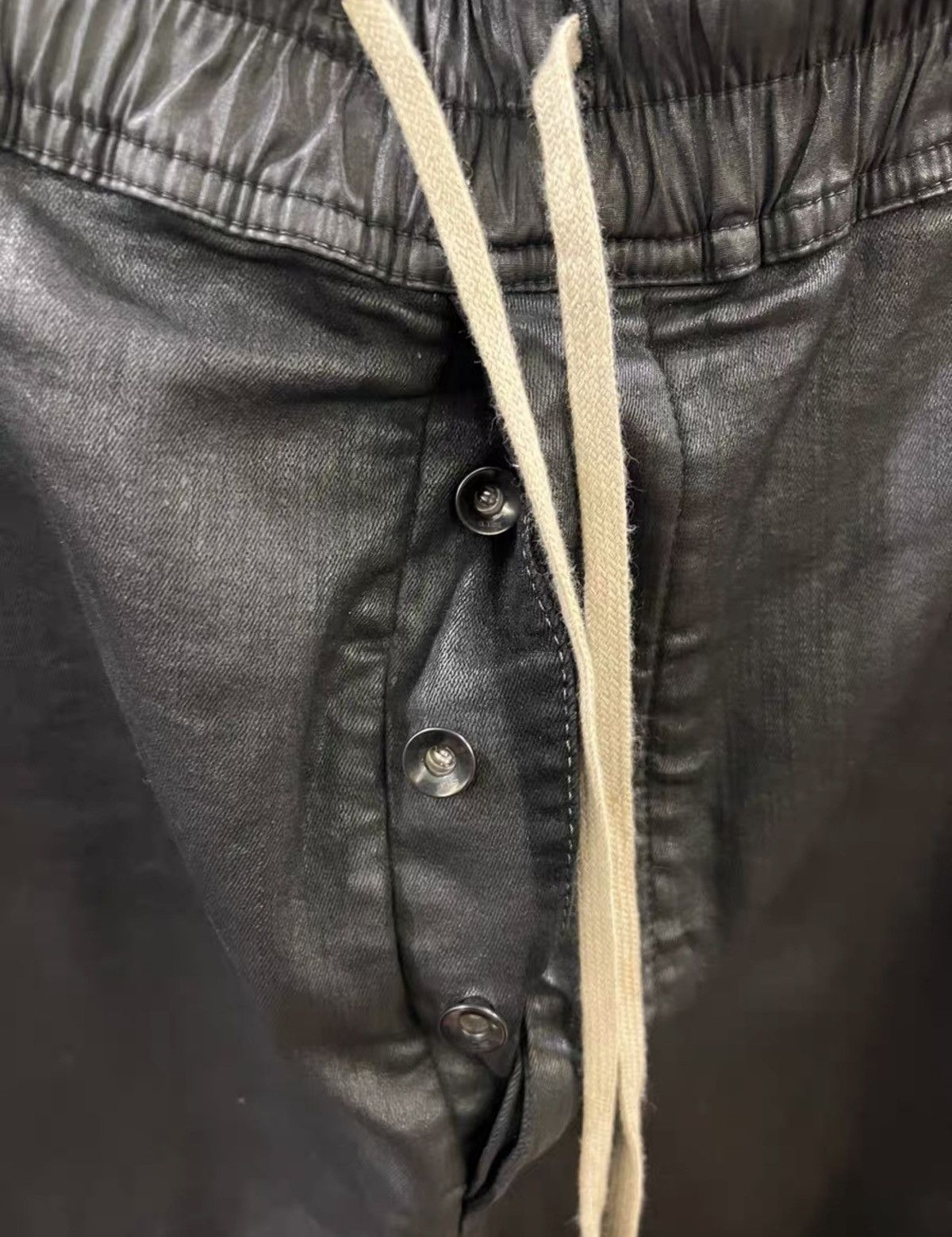 Rick Owens Rick Owens DRKSHDW Waxed Canvas Cropped Pants Size US 32 / EU 48 - 6 Thumbnail