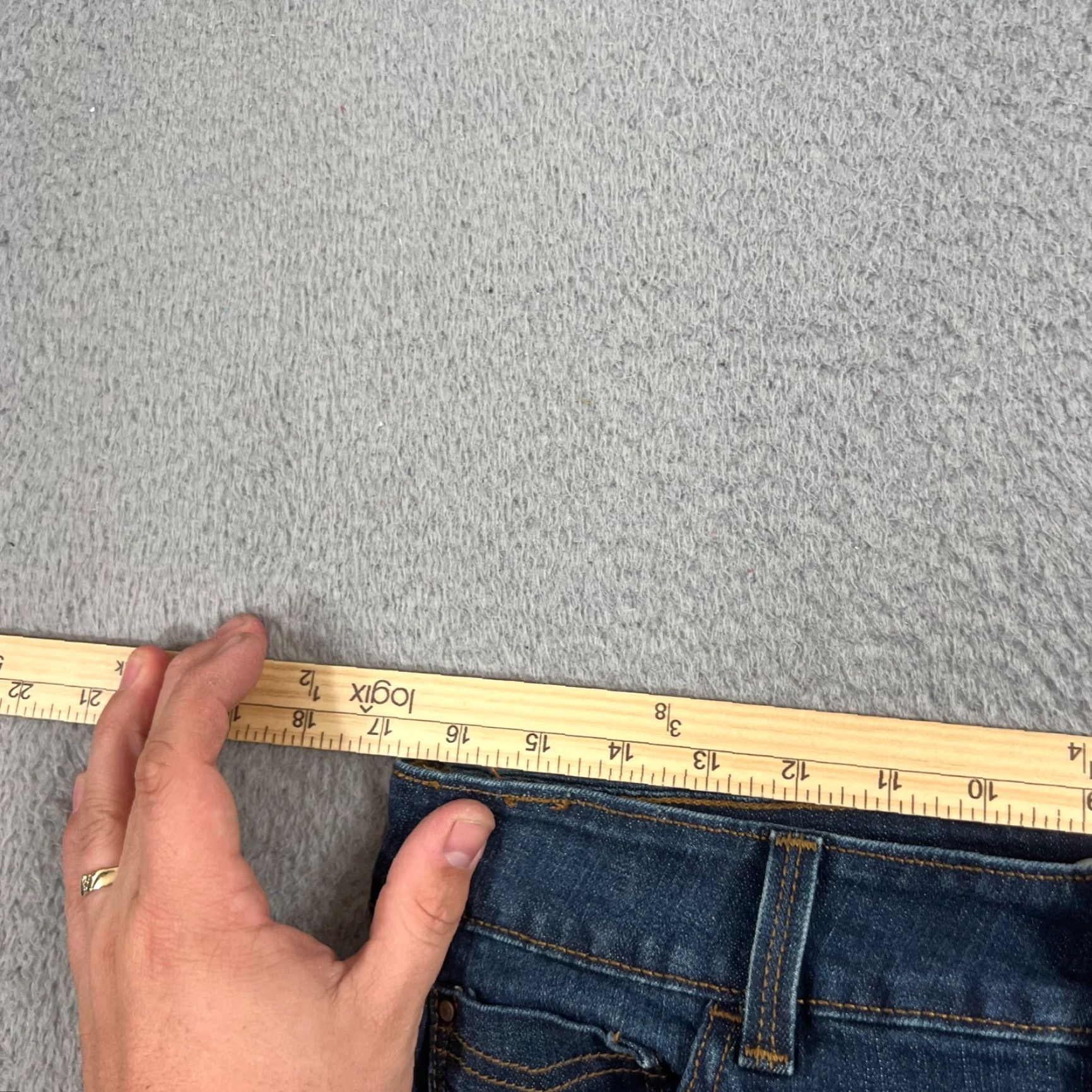 Levi's LEVI'S 526 Bootcut Jeans Womens 12 Blue Stretch Flap Pockets Size 34" / US 12 / IT 48 - 5 Thumbnail