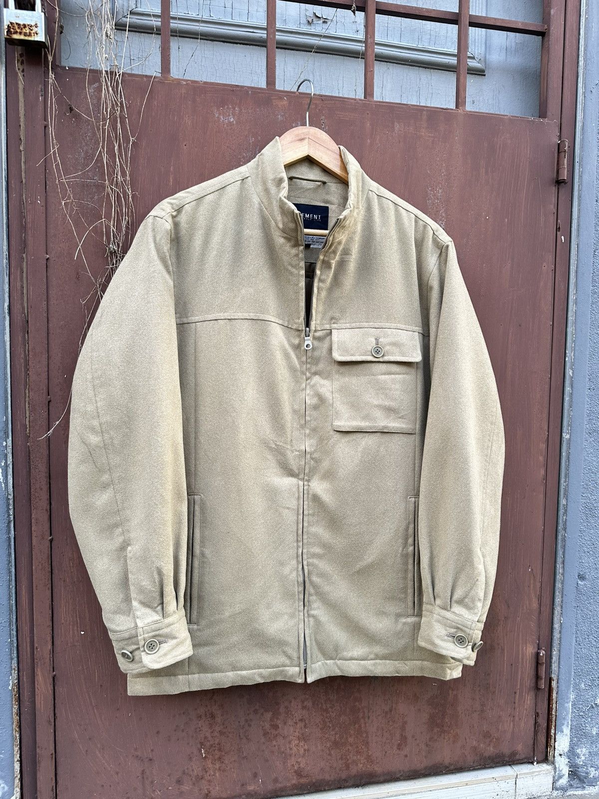 Vintage 👹Vintage Element Zipper Suede Utility Jacket Size US L / EU 52-54 / 3 - 3 Thumbnail