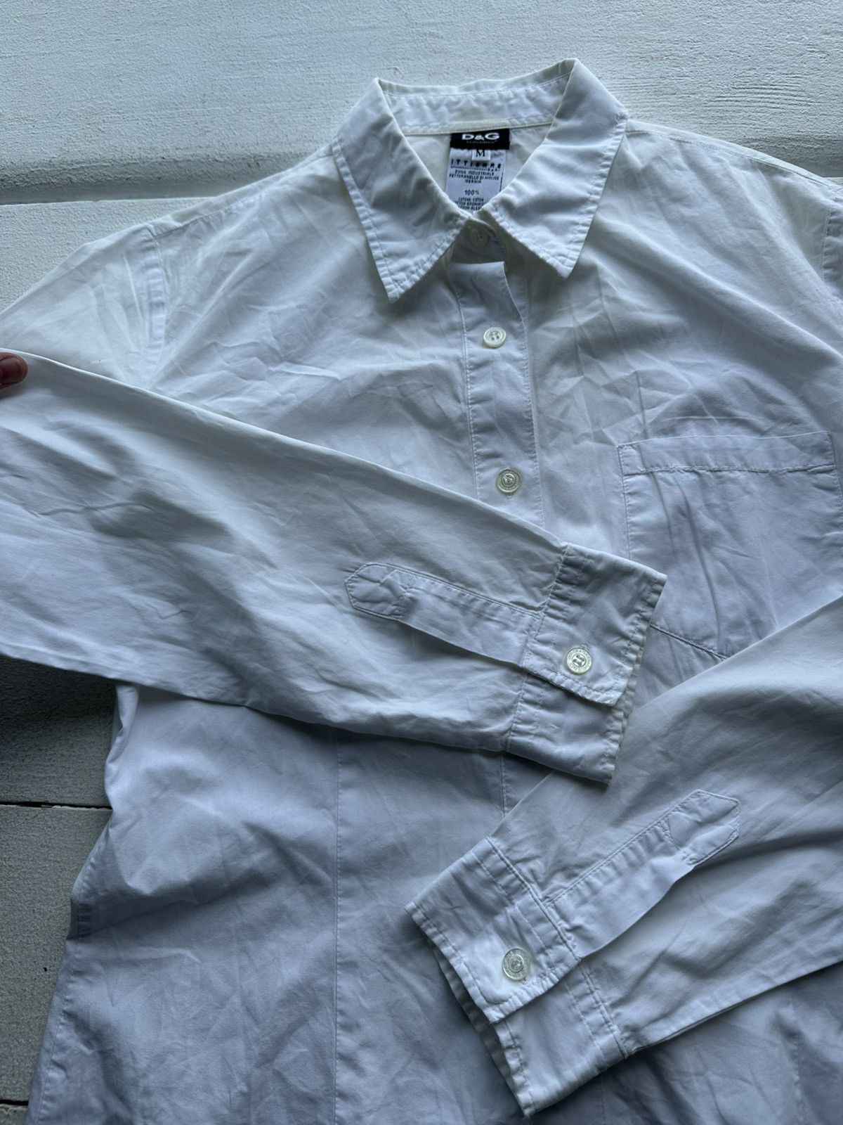 Dolce & Gabbana RARE🚨 Dolce & Gabbana Shirt Blouse luxury rare FLOWER LOGO Size M / US 6-8 / IT 42-44 - 8 Thumbnail