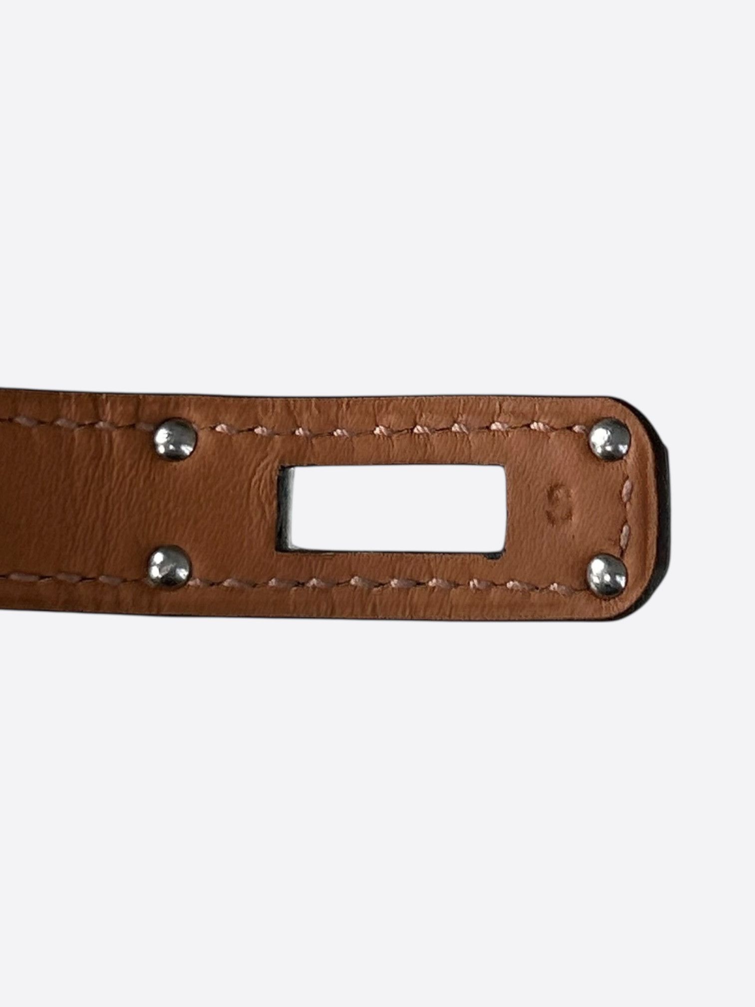 Hermes Blue Crocodile Palladium Hardware Kelly Double Tour Bracelet Size ONE SIZE - 3 Thumbnail