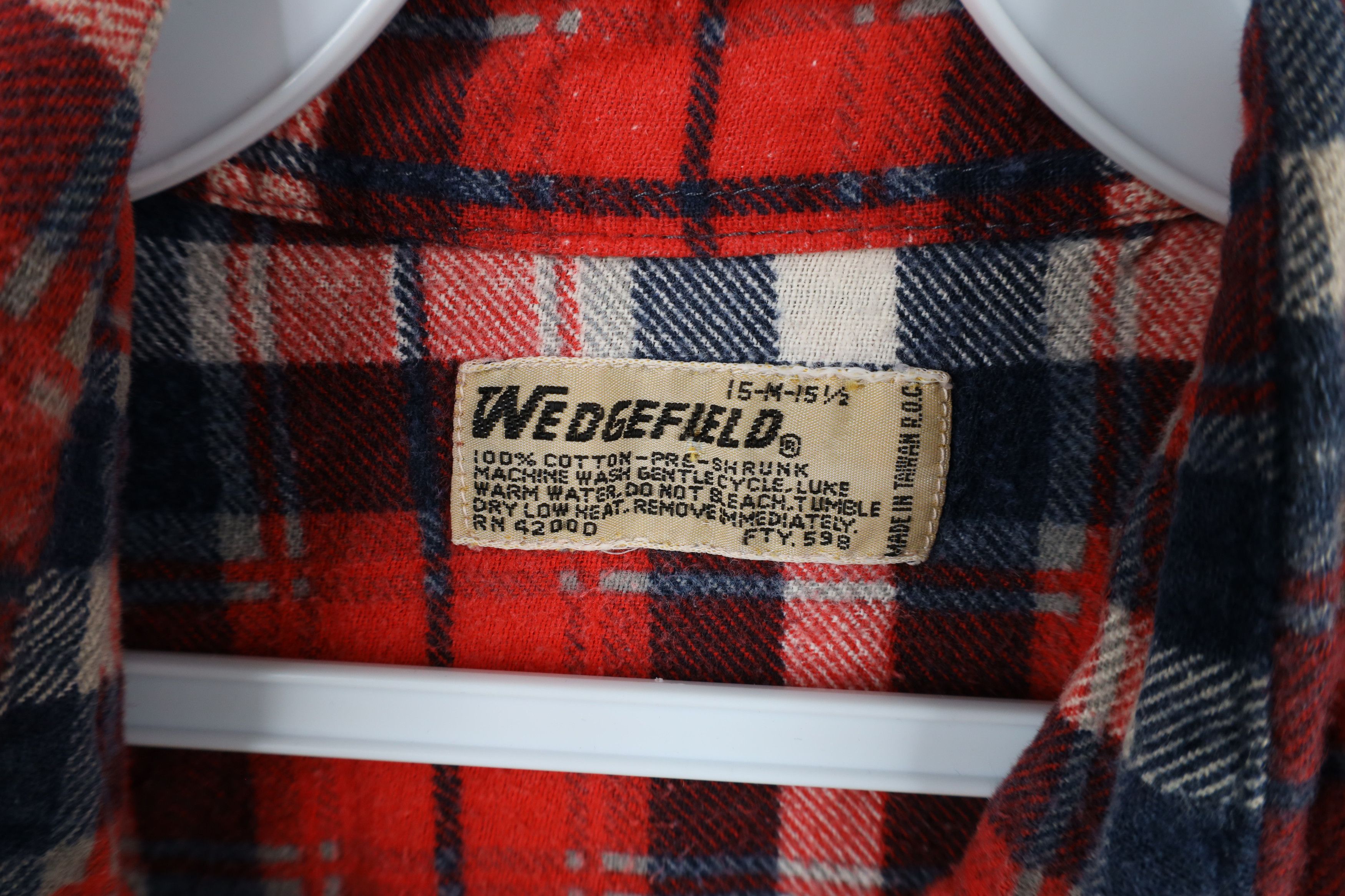 Vintage Vintage 70s Streetwear Flannel Collared Button Shirt Plaid Size US M / EU 48-50 / 2 - 8 Thumbnail