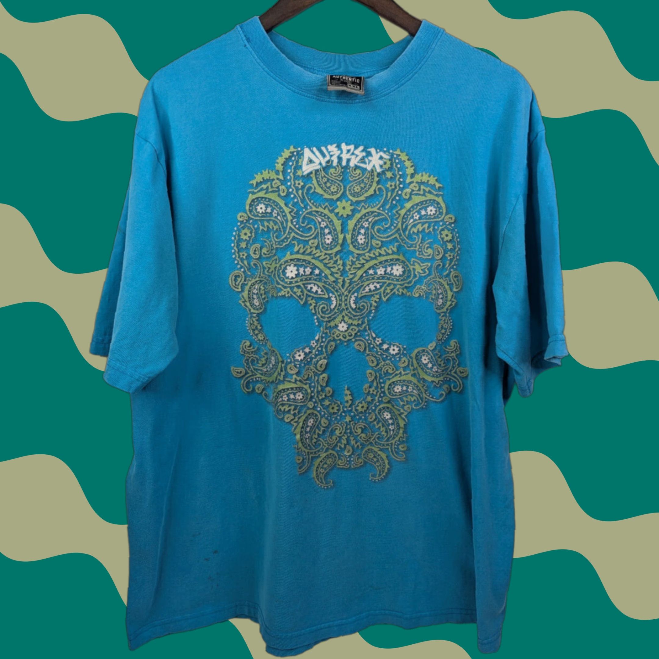 Avirex VINTAGE Avirex T-Shirt Men Blue 2XL Short Sleeve Sugar Skull Graphic Tee 100% Cotton Punk Pop Culture Size US XXL / EU 58 / 5 - 1 Thumbnail