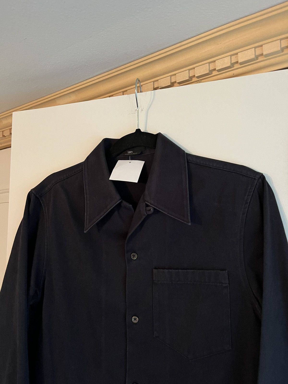 Prada Prada 2015 Canvas Loop Collar Shirt Jacket Size S Size US S / EU 44-46 / 1 - 2 Thumbnail