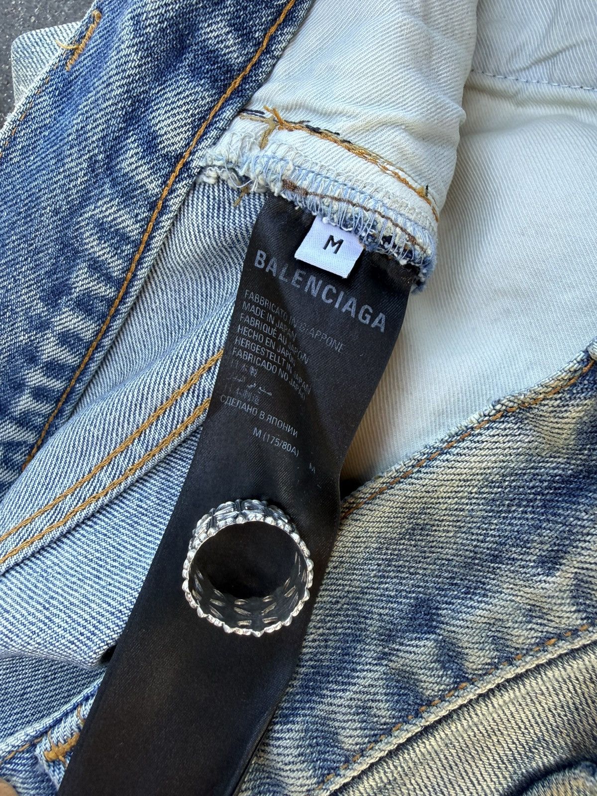 Balenciaga Balenciaga Waxed Baggy Denim Size US 32 / EU 48 - 3 Thumbnail
