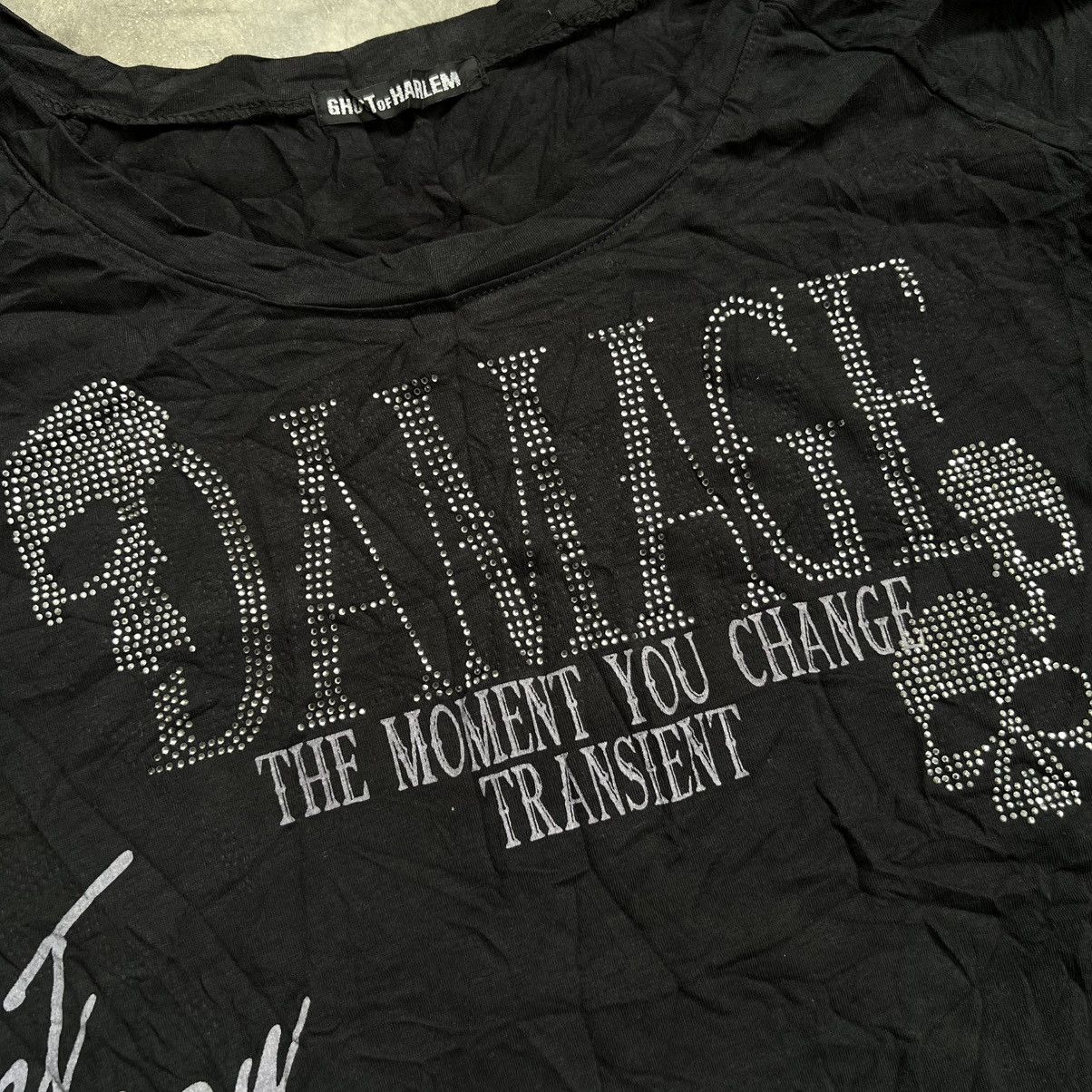 If Six Was Nine 2000s Ghost Of Harlem Damage Vkei Style Poem Skull Shirt Size ONE SIZE - 5 Thumbnail