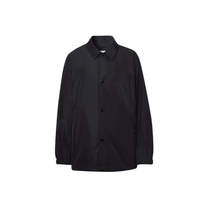 Burberry Burberry Black Logo Print Long Sleeve Jacket Size US L / EU 52-54 / 3 - 1 Thumbnail