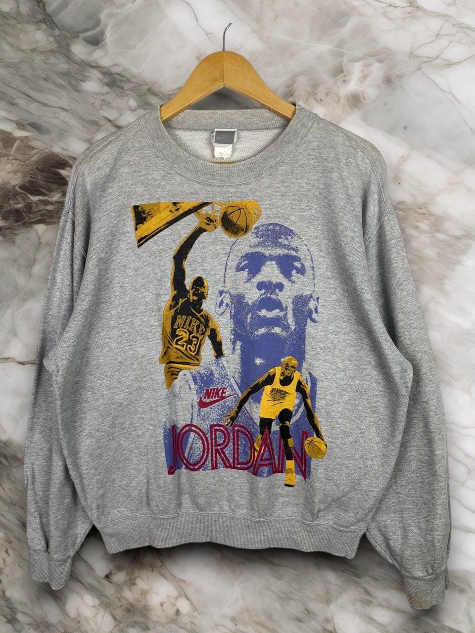 Nike vintage nike jordan sweatshirt nice design Size US L / EU 52-54 / 3 - 1 Thumbnail
