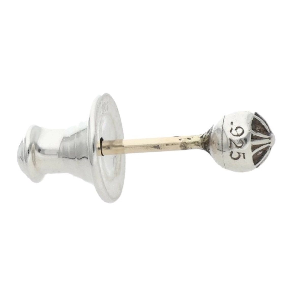 Chrome Hearts Chrome Hearts Cross Ball Stud Earring Size ONE SIZE - 4 Thumbnail