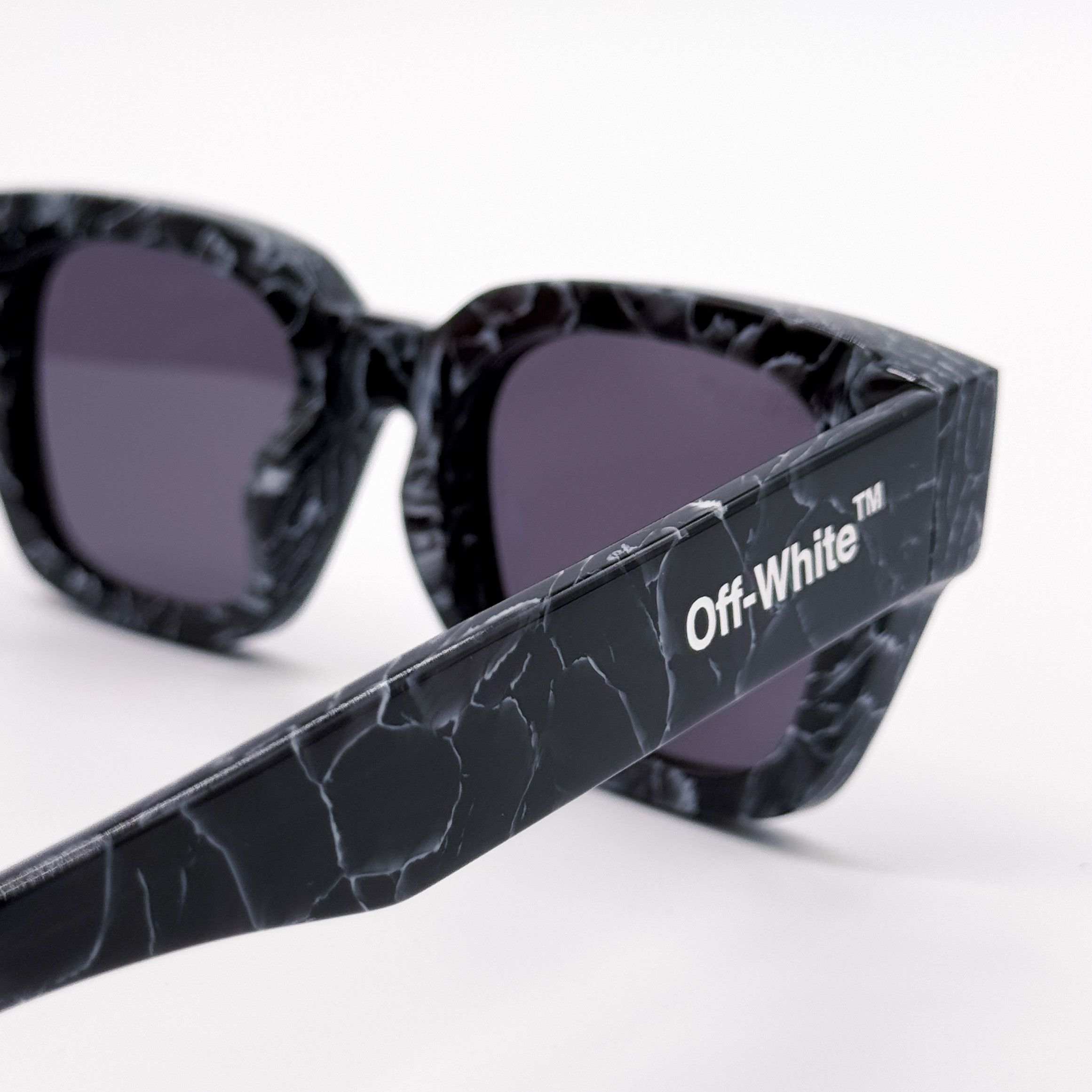 Off-White NEW OFF-WHITE ZURICH 107 BLACK MARBLE UNISEX SUNGLASSES Size ONE SIZE - 7 Thumbnail