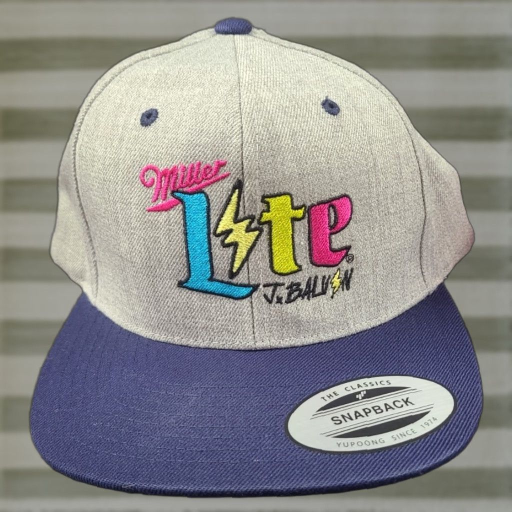 Vintage MILLER LITE Beer J. Balvin Latin Music Snapback Limit Edition Promo Cap Hat Size ONE SIZE - 1 Thumbnail