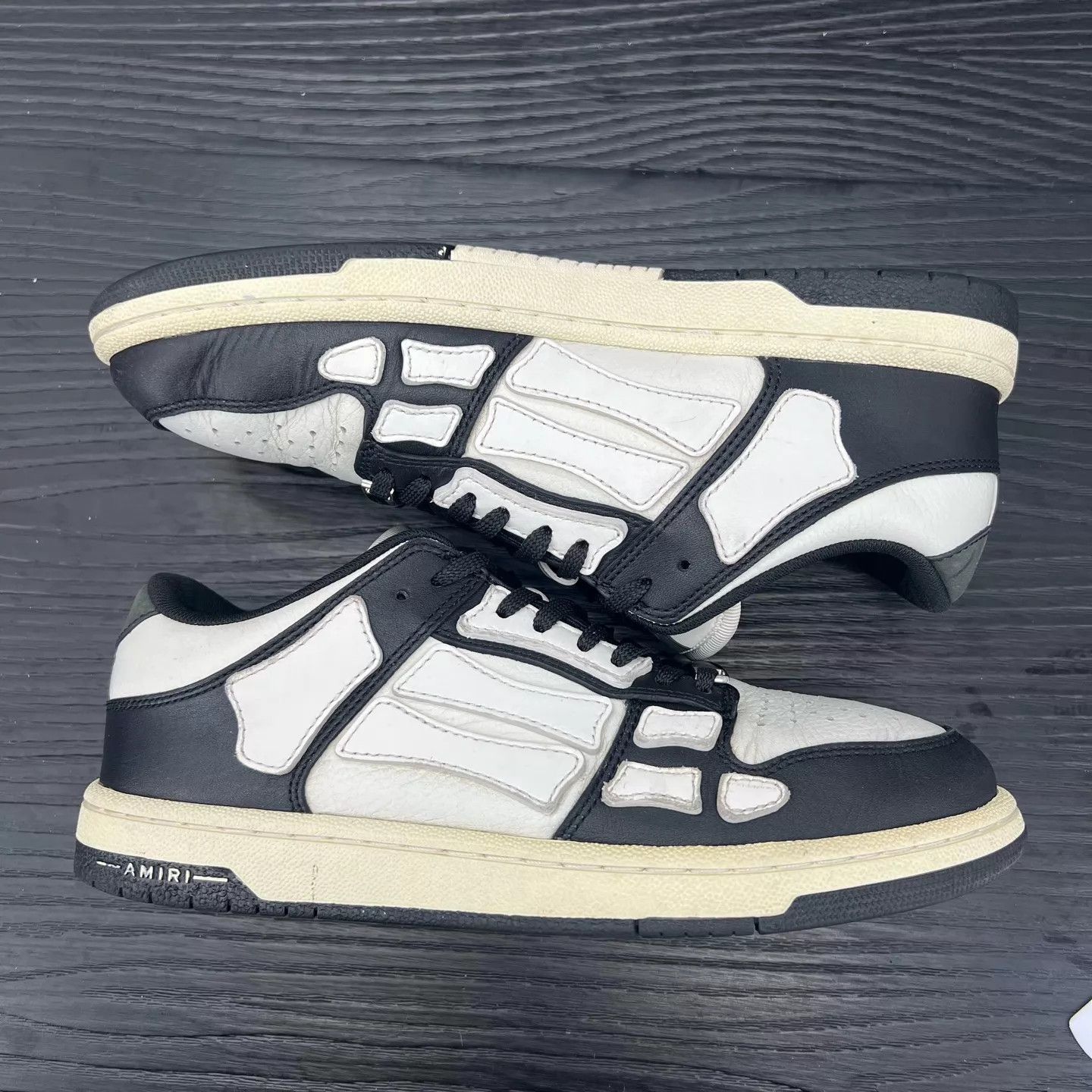 Amiri Amiri Black & White Bone Sneakers 40 New Size US 7 / EU 40 - 3 Thumbnail
