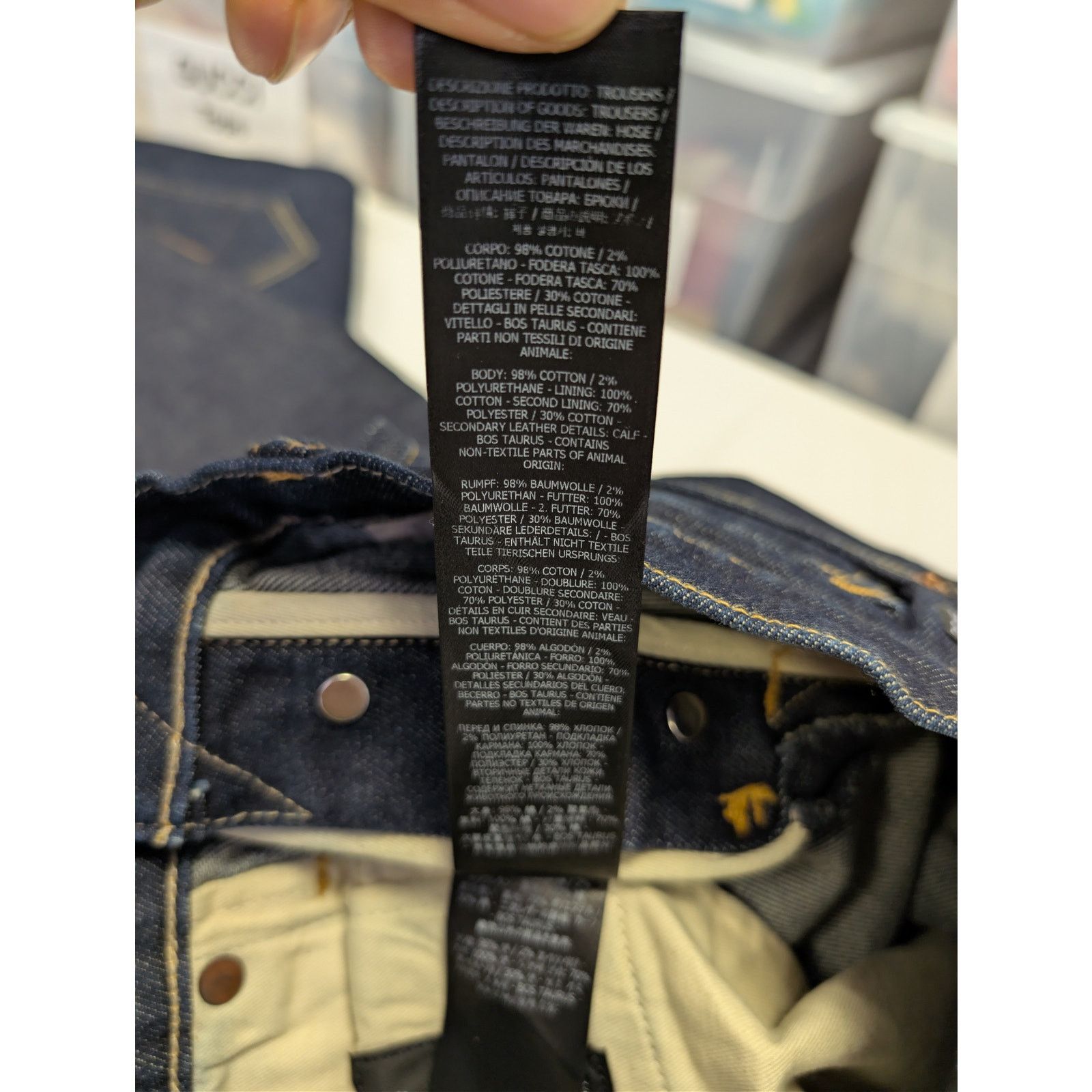 Tom Ford o1rshd1 Straight Denim Jeans in Indigo Blue Size US 40 / EU 56 - 19 Thumbnail