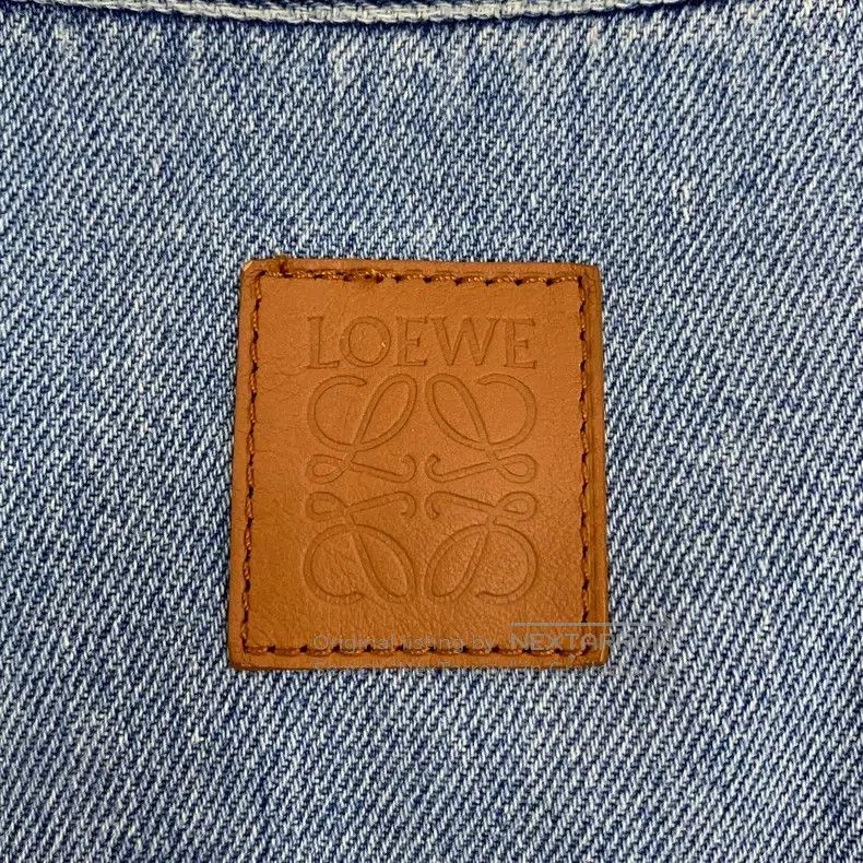 Loewe Loewe Blue washed vintage denim shirt jacket with single-b Size XS / US 0-2 / IT 36-38 - 6 Thumbnail