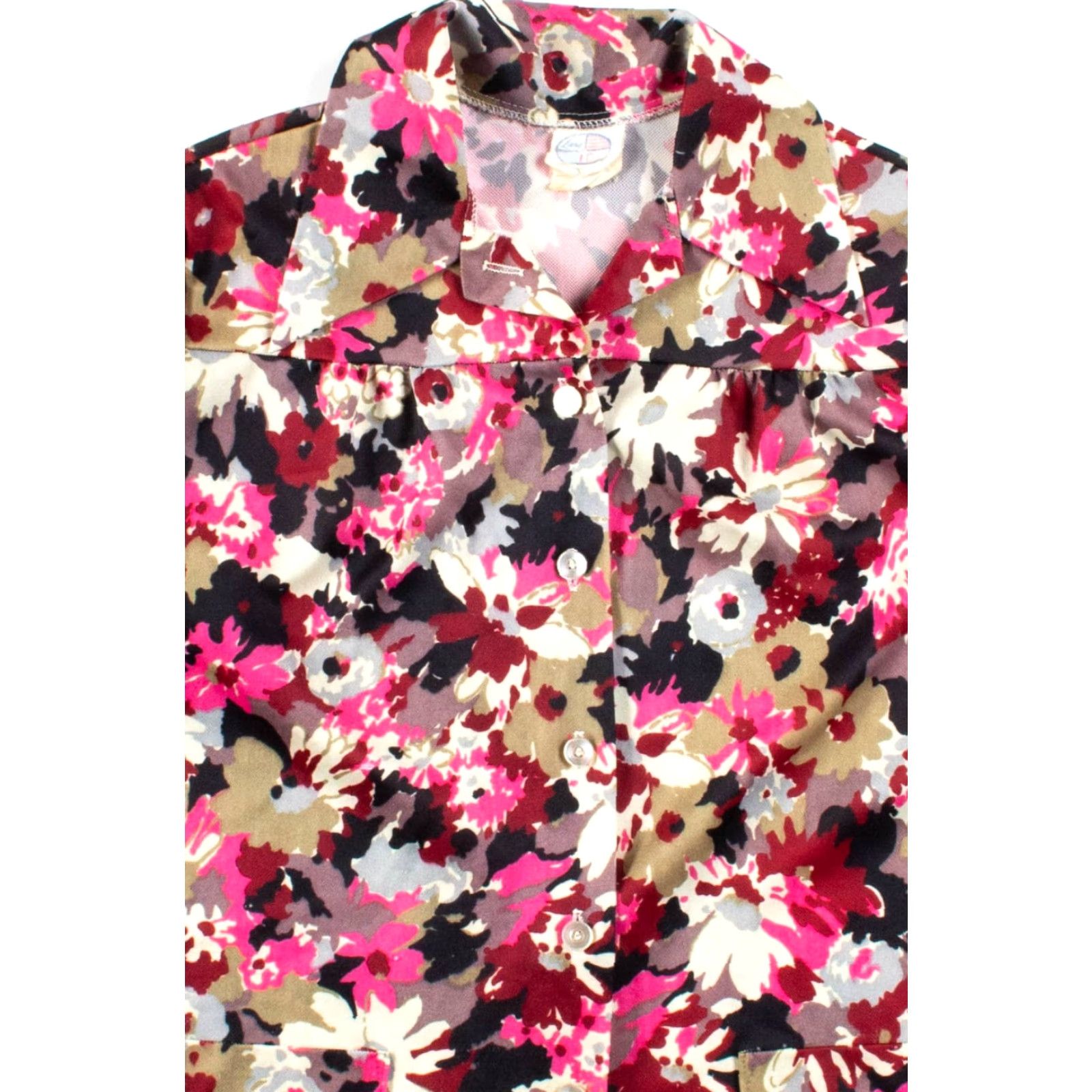 Vintage VINTAGE Land 'n Sea Shirt Blouse Large Black Floral Butterfly Collar Shirt Blouse Womens Size L / US 10 / IT 46 - 2 Thumbnail