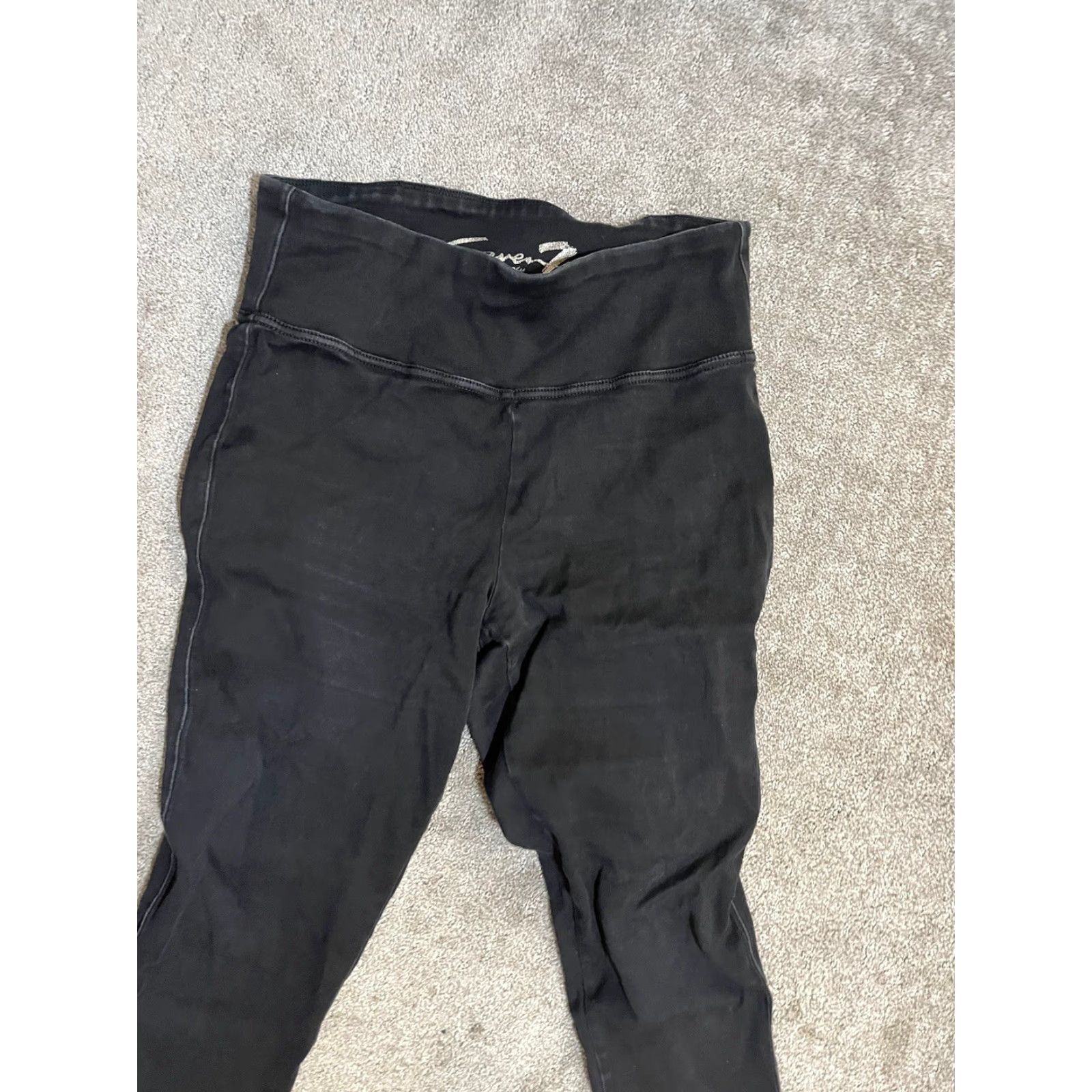 Vintage VINTAGE Seven Pull On Ponte Leggings Women L Black Slim Jegging 27in Inseam Size Large Size 36" / US 14 / IT 50 - 2 Thumbnail