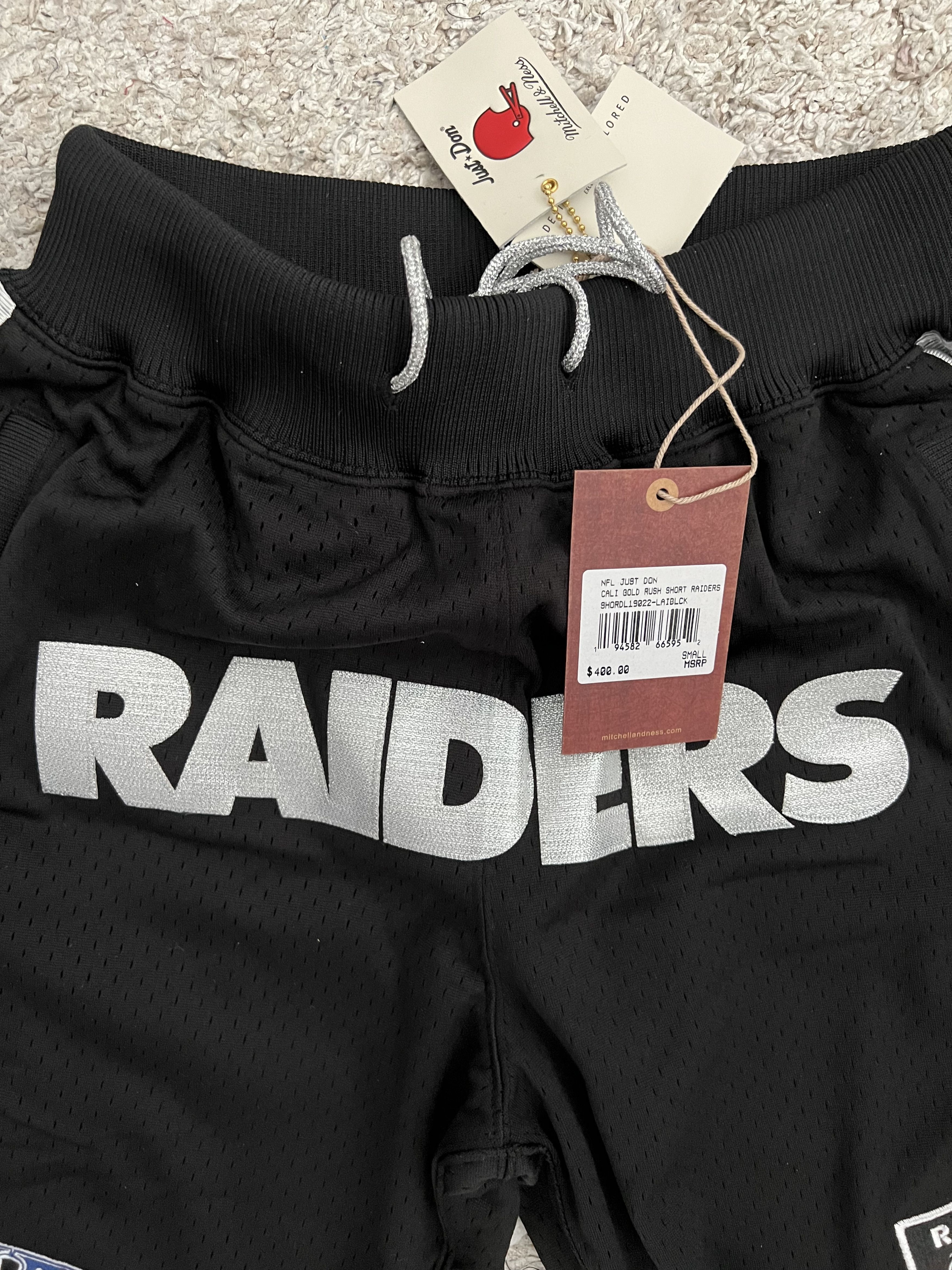 Just Don × Mitchell & Ness Oakland Raiders Just Don x Mitchell & Ness NFL Shorts Size US 30 / EU 46 - 10 Thumbnail