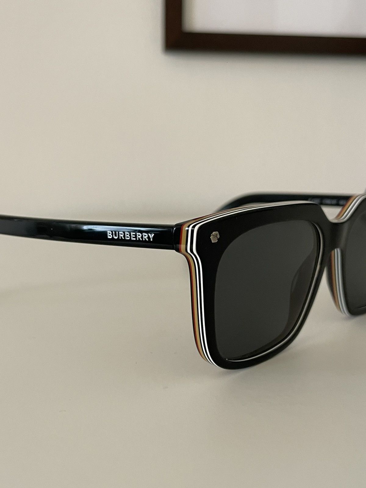 Burberry Mens Black Burberry Sunglasses Size ONE SIZE - 1 Thumbnail