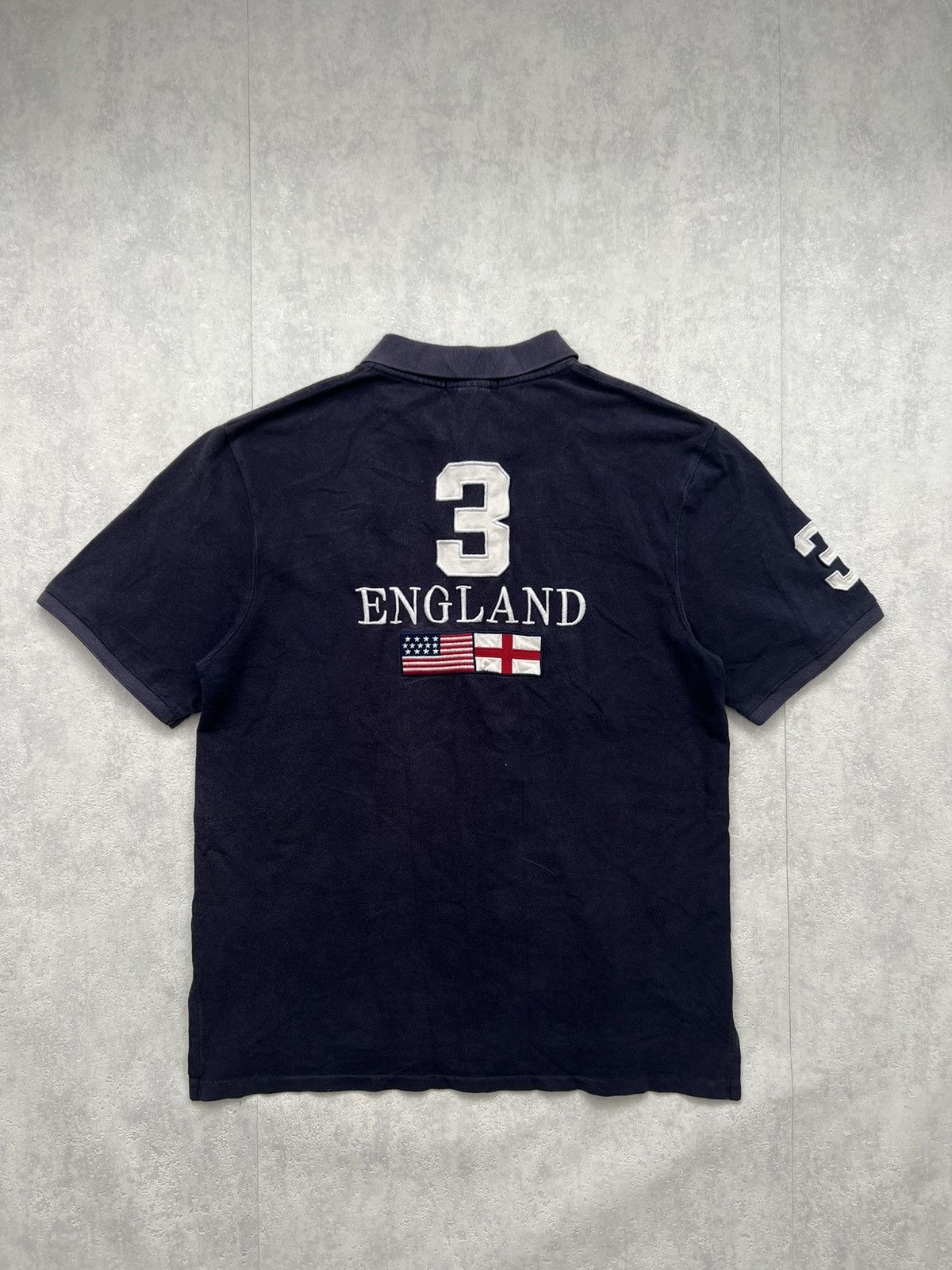 Polo Ralph Lauren 00’s POLO RALPH LAUREN UK ENGLAND USA FLAG RARE CHIEF KEEF Size US XL / EU 56 / 4 - 2 Thumbnail