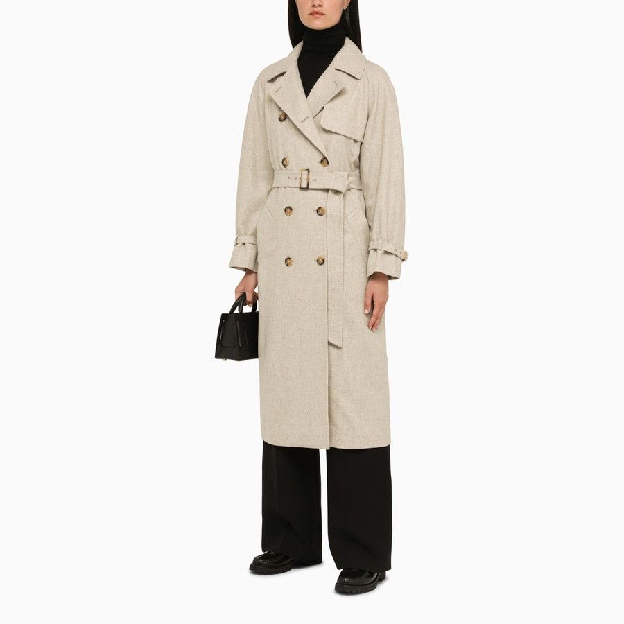 Max Mara o1d2blof0824 Coat in Beige Size M / US 6-8 / IT 42-44 - 2 Thumbnail