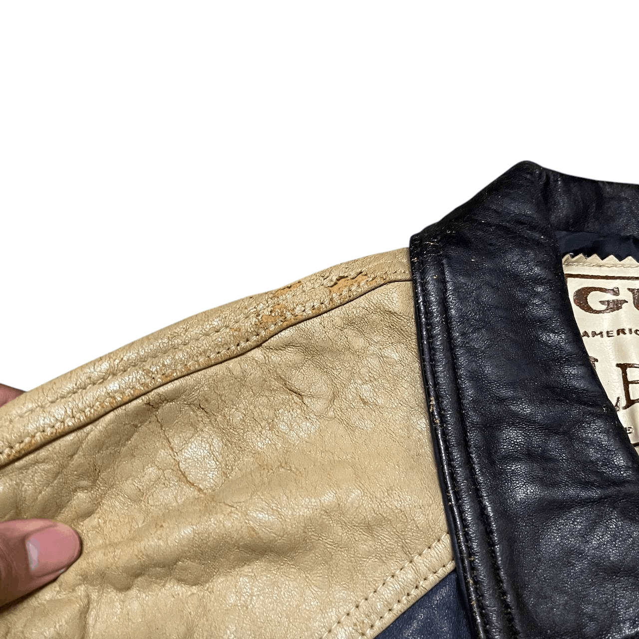 Guess Vintage Guess Leather Varsity Jacket Size US S / EU 44-46 / 1 - 12 Thumbnail