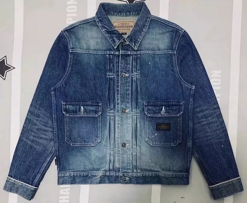 Neighborhood Neighborhood Limited Washed Denim Jacket Size US S / EU 44-46 / 1 - 1 Thumbnail