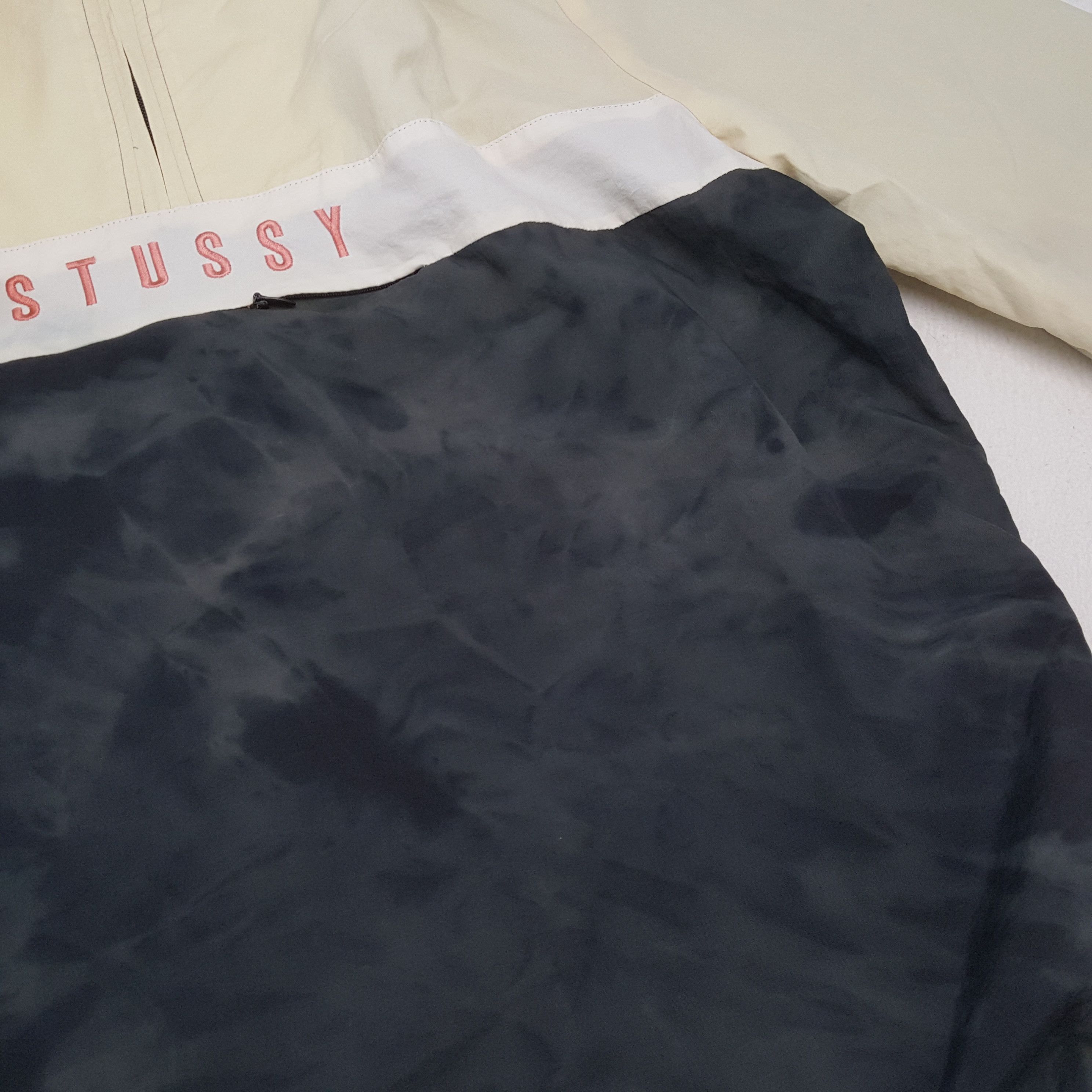 Stussy × Vintage STUSSY Streetwear Custom Art Half Zipper Jacket Hoodies Size US L / EU 52-54 / 3 - 7 Thumbnail