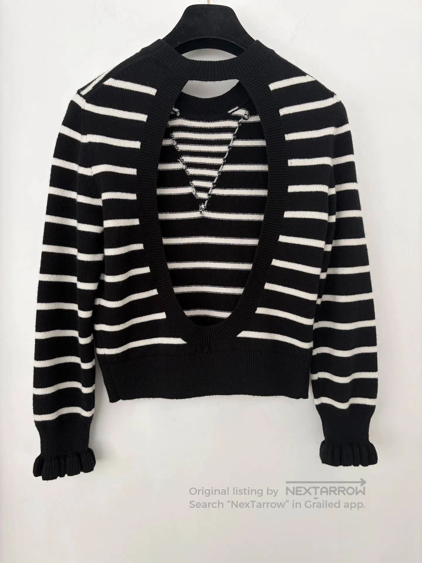 Chanel Chanel 23C Striped Backless Knit Top. Size US XS / EU 42 / 0 - 2 Thumbnail