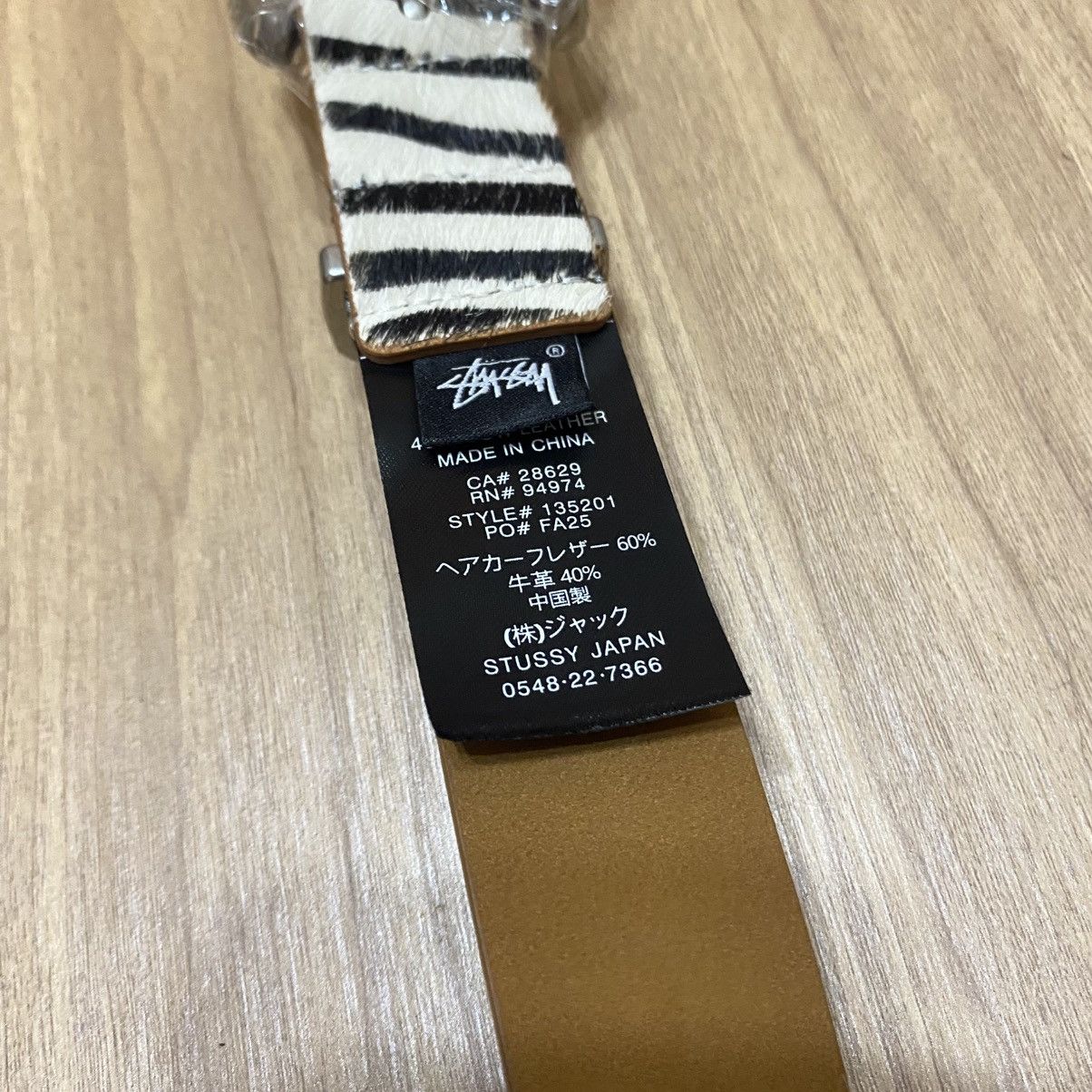 Stussy Stussy Hairy Belt "Zebra" Size ONE SIZE - 6 Thumbnail