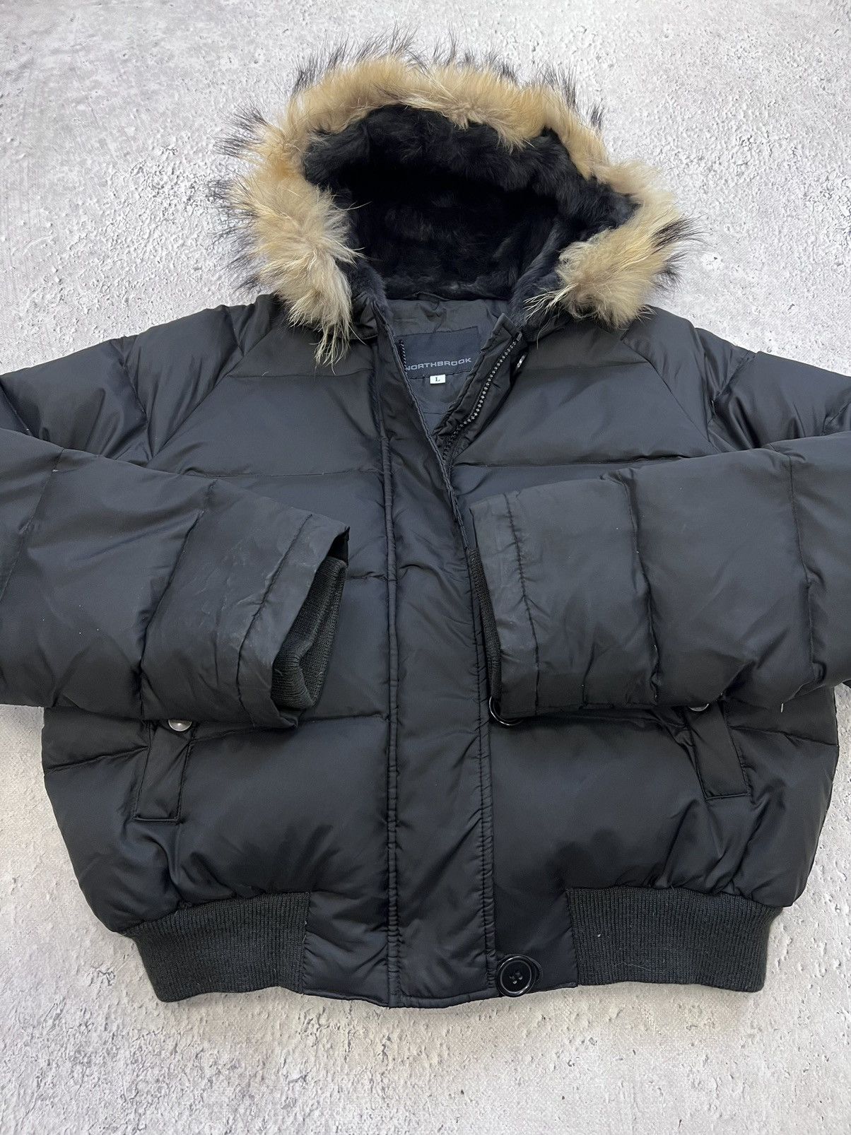 Hysteric Glamour 2000s Japanese Punk Grunge Fur Puffer Jacket opium style Size US M / EU 48-50 / 2 - 8 Thumbnail
