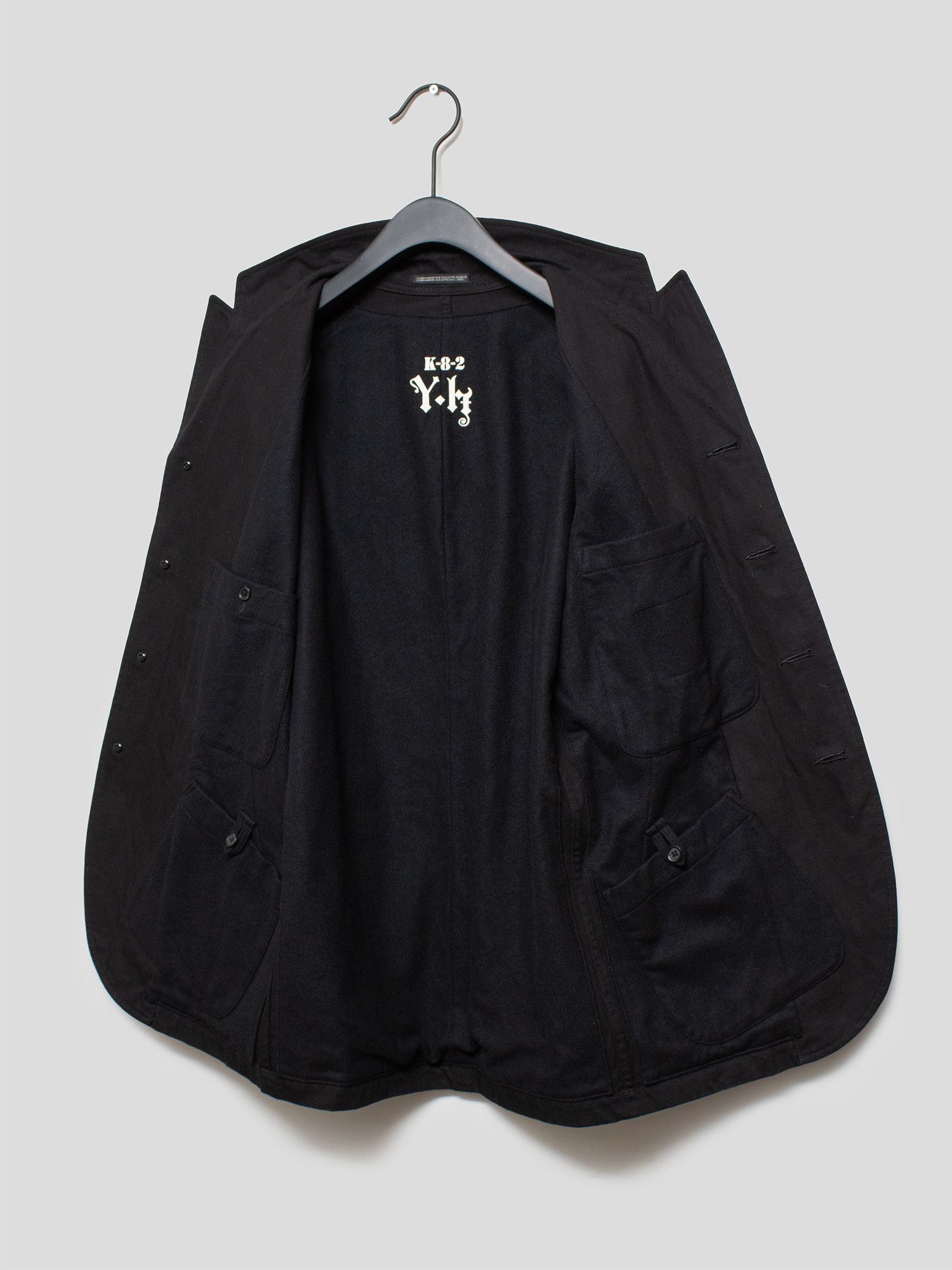 Yohji Yamamoto Yohji Yamamoto AW09 Long Blazer with Cargo Pockets Size US L / EU 52-54 / 3 - 3 Thumbnail