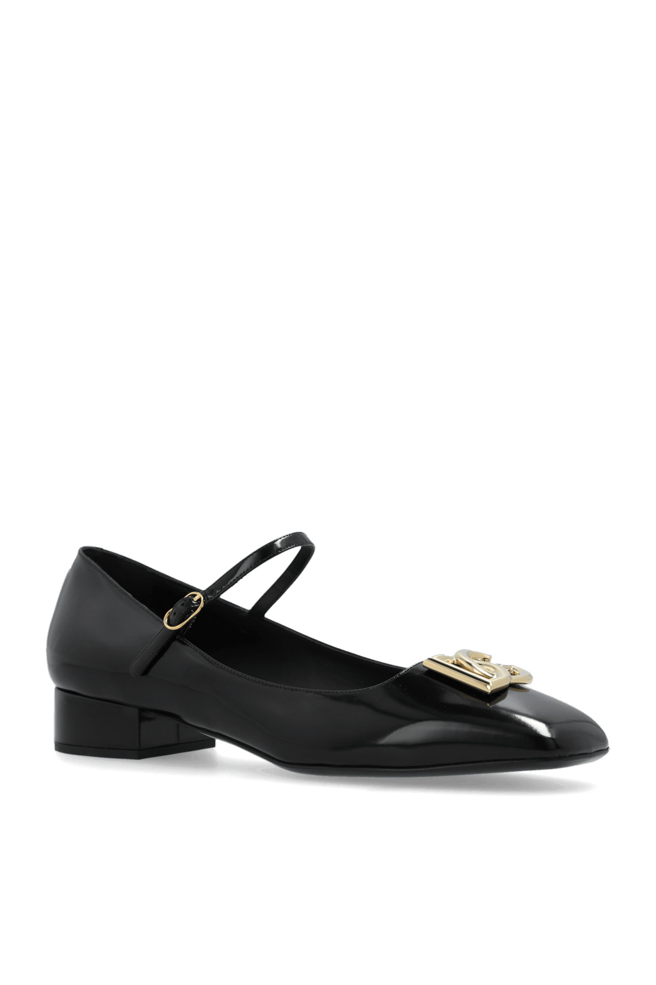 Dolce & Gabbana o1s22i1n0225 Brushed Leather Mary Jane Flats in Black Size US 9 / IT 39 - 4 Thumbnail