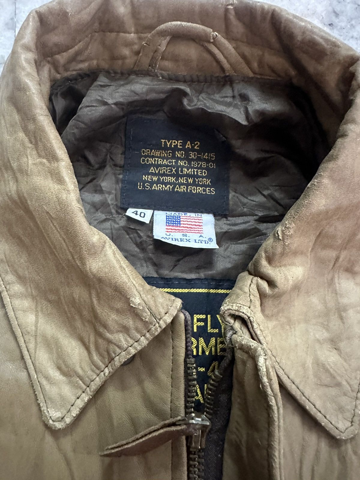 Avirex Vintage Avirex A-2 U.S. Army Air Forces Flight Jacket Size US M / EU 48-50 / 2 - 5 Thumbnail
