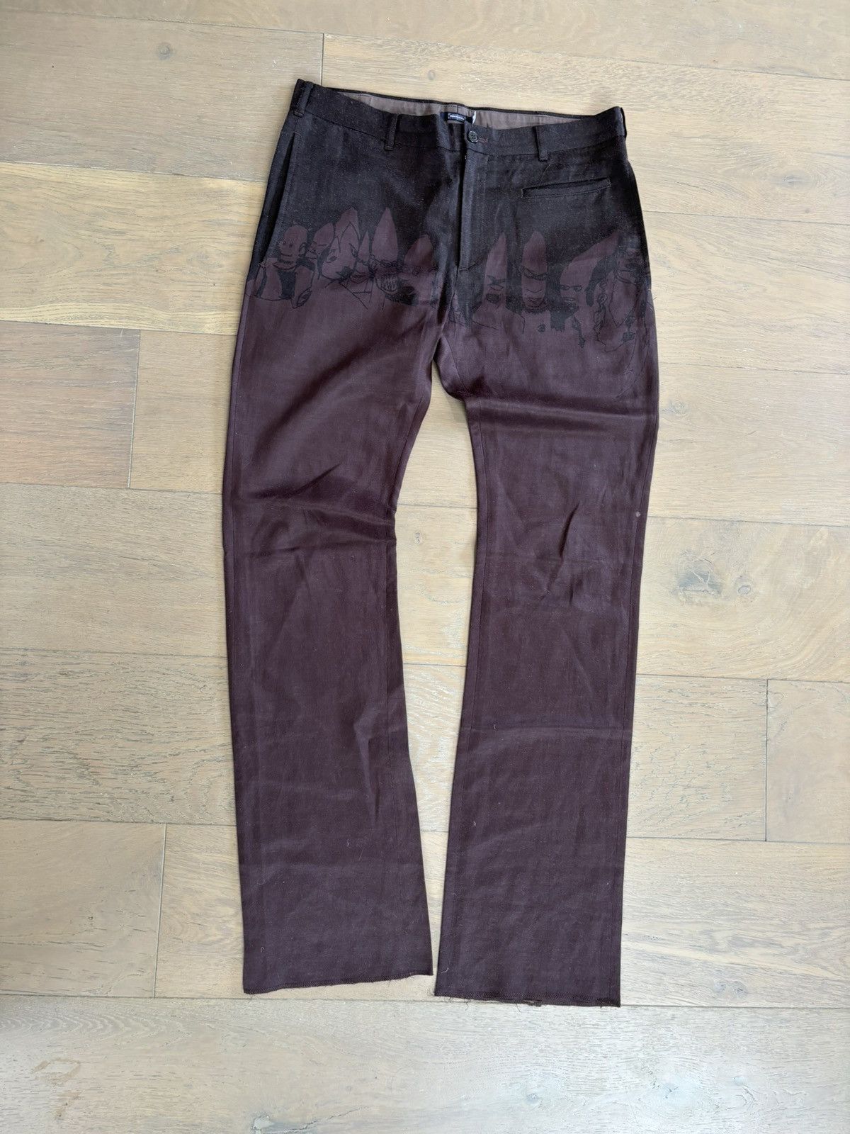 image of Undercover ‘Maroon Fit’ Trousers Size L / Archive, Men's