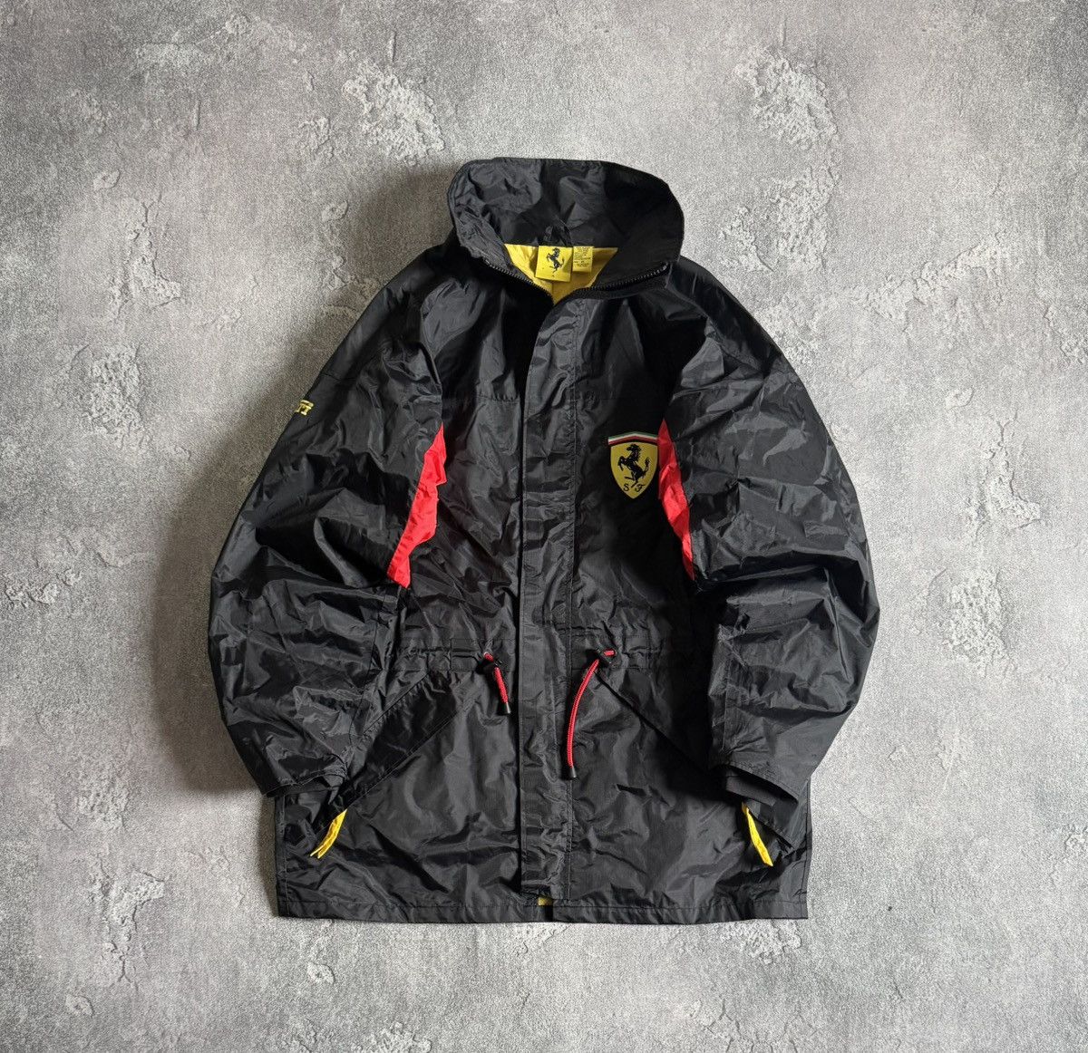 Vintage Ferrari XL official jacket zip nylon coat parka bomber 90s Size US XL / EU 56 / 4 - 2 Thumbnail