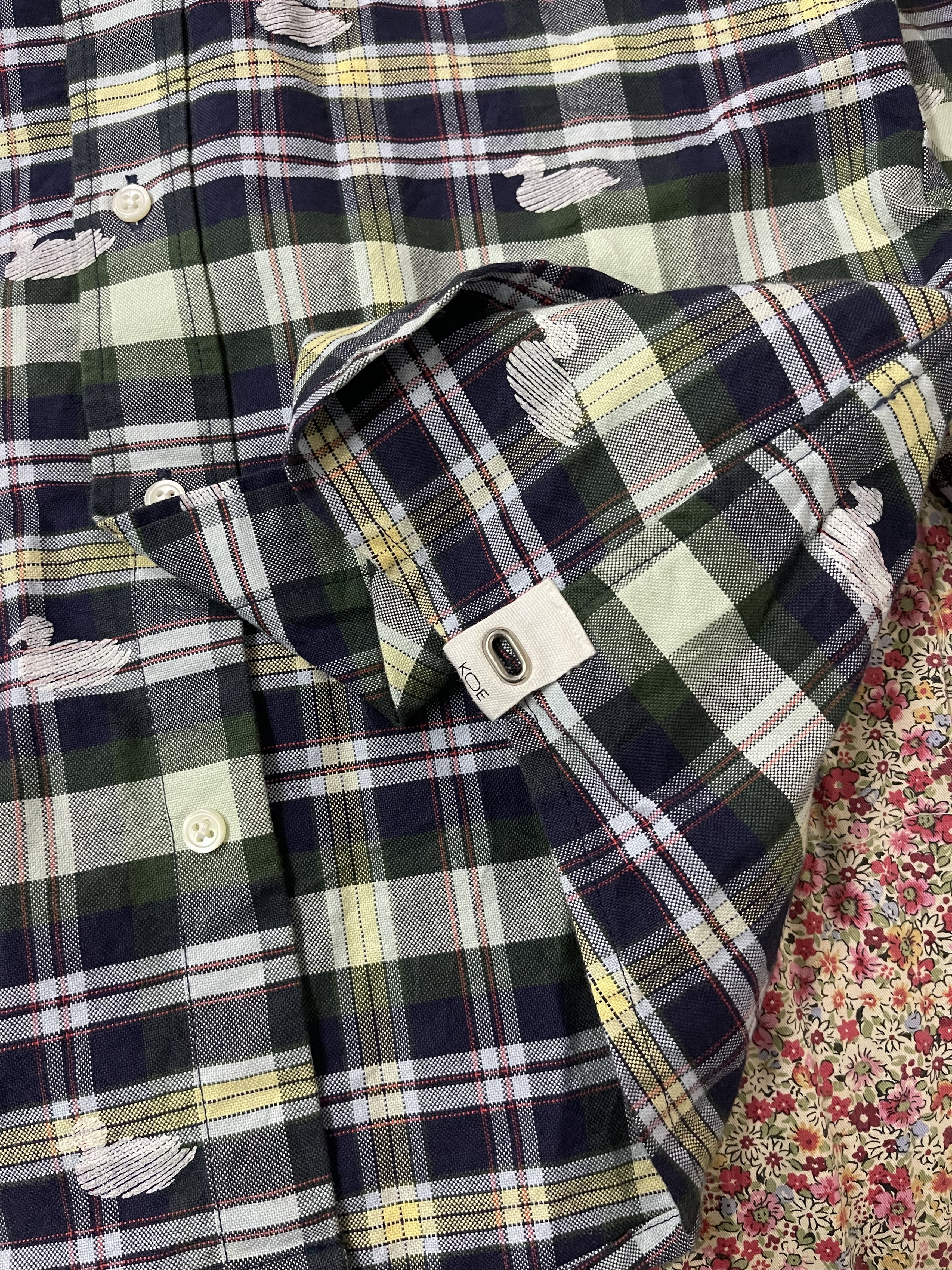Thom Browne Koe x Thom Browne LongSleeve Checked Duck Shirt Size US S / EU 44-46 / 1 - 8 Thumbnail