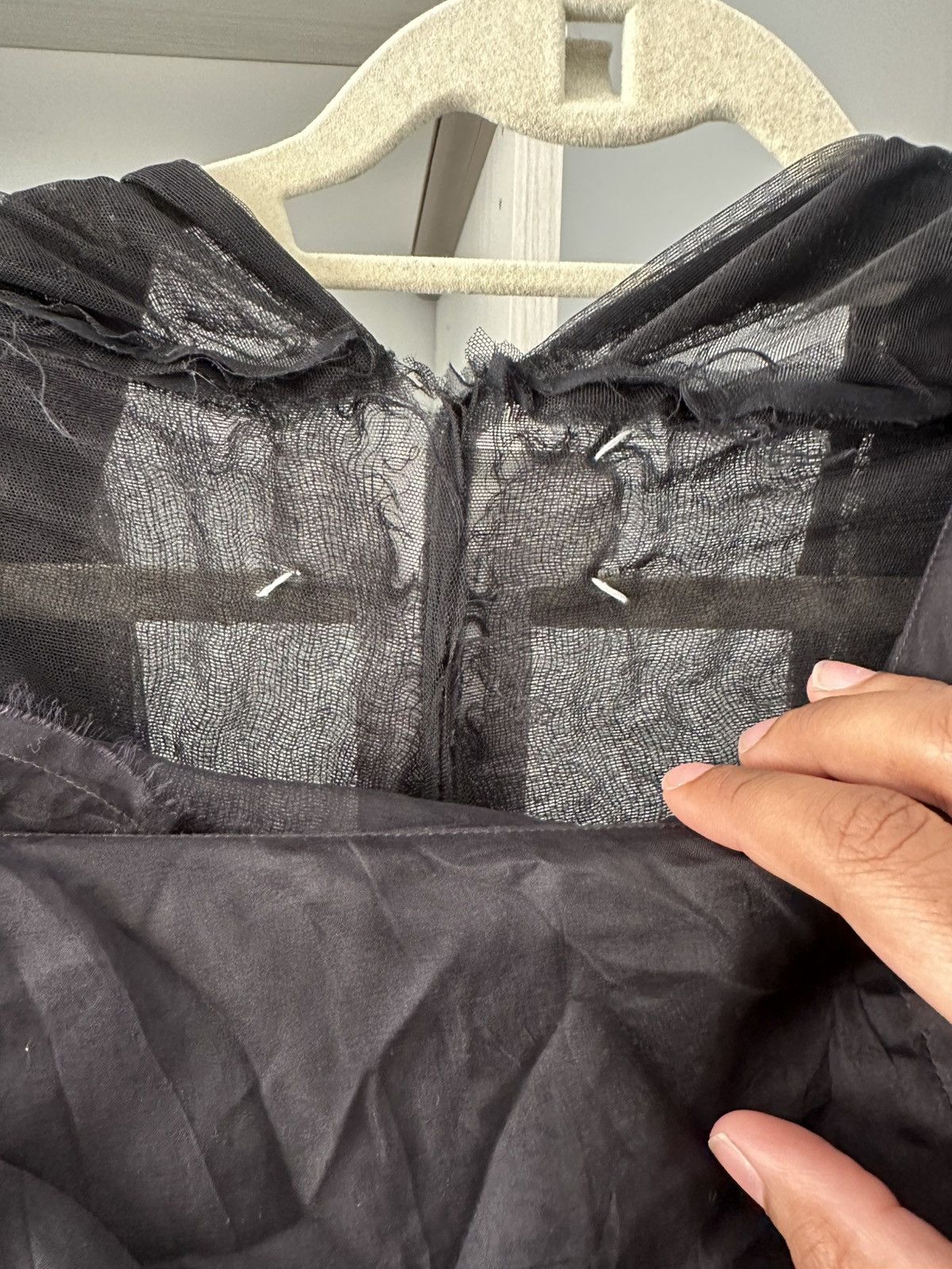 Maison Margiela Black silk organza jacket Size US L / EU 52-54 / 3 - 4 Thumbnail