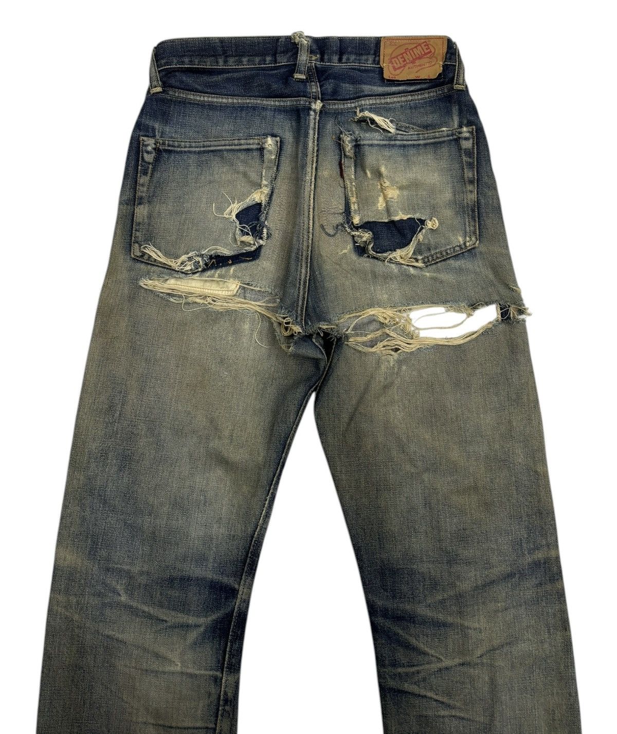 Denime × Undercover 🔥OG DENIME 🇯🇵 JAPAN THRASHED DISTRESS UNDERCOVER DESIGN Size US 29 - 6 Thumbnail