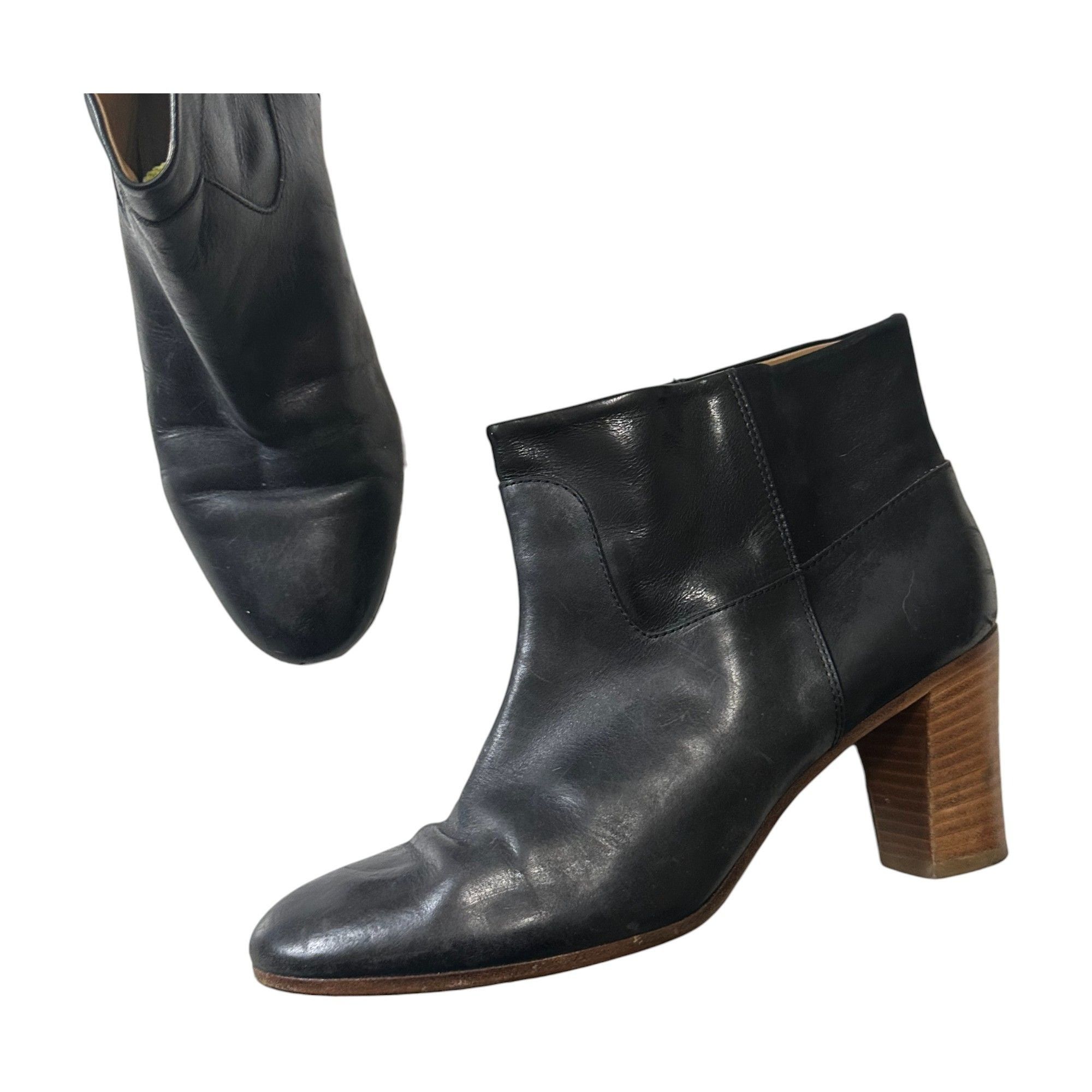 Maison Margiela Maison Martin Margiela Archive Era Y2K Leather Ankle Boots Size US 8 / IT 38 - 1 Thumbnail