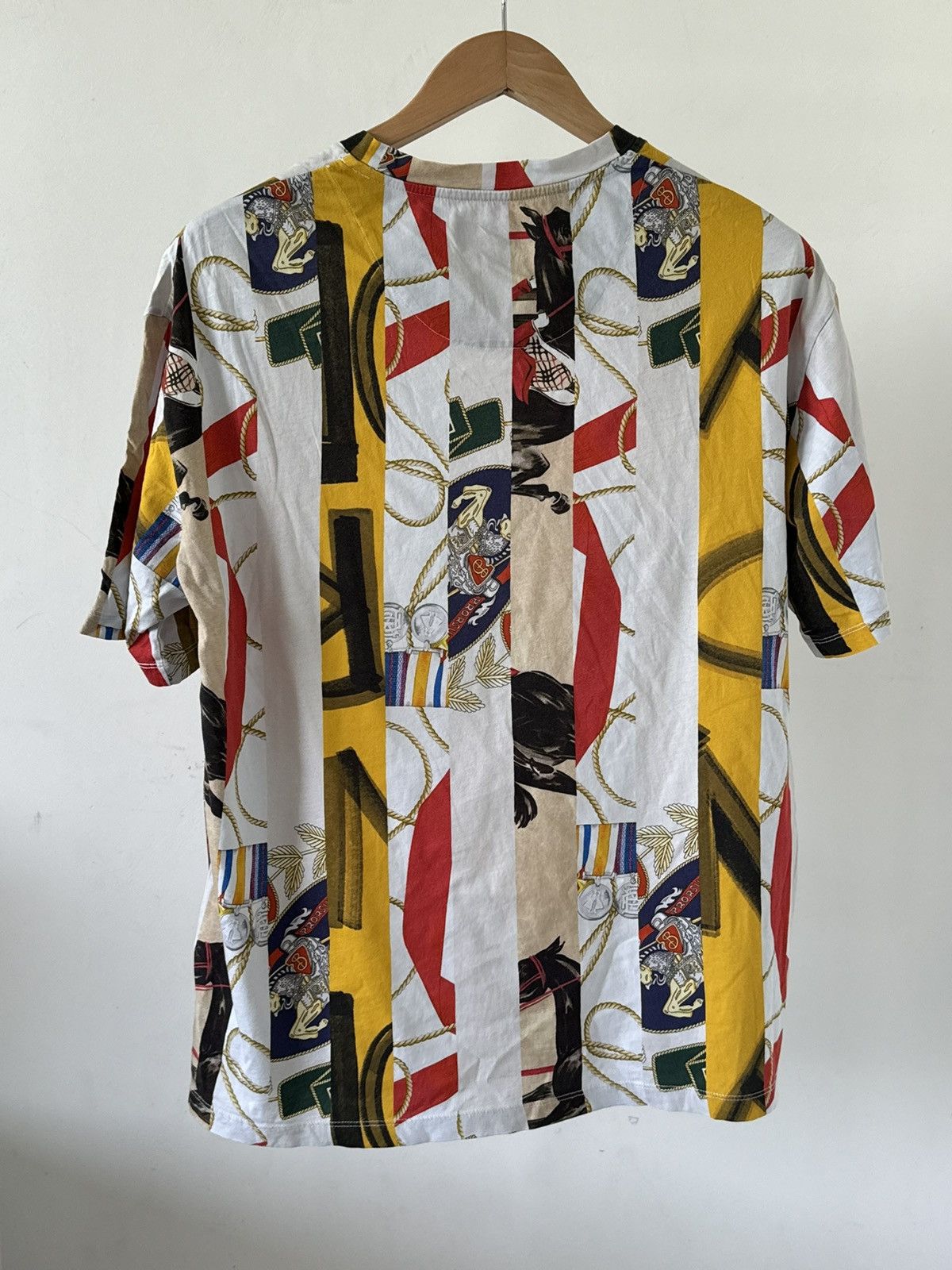 Burberry Burberry Georgeston Graphic Stripped Cotton T-Shirt Size US M / EU 48-50 / 2 - 2 Thumbnail