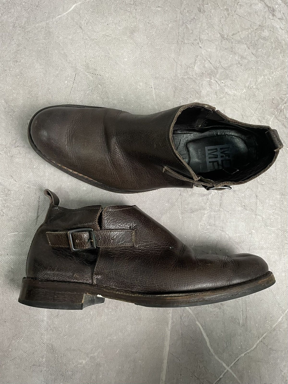 MoMA Leather ankle moma boots 90s hype avant garde Size US 8 / EU 41 - 7 Thumbnail