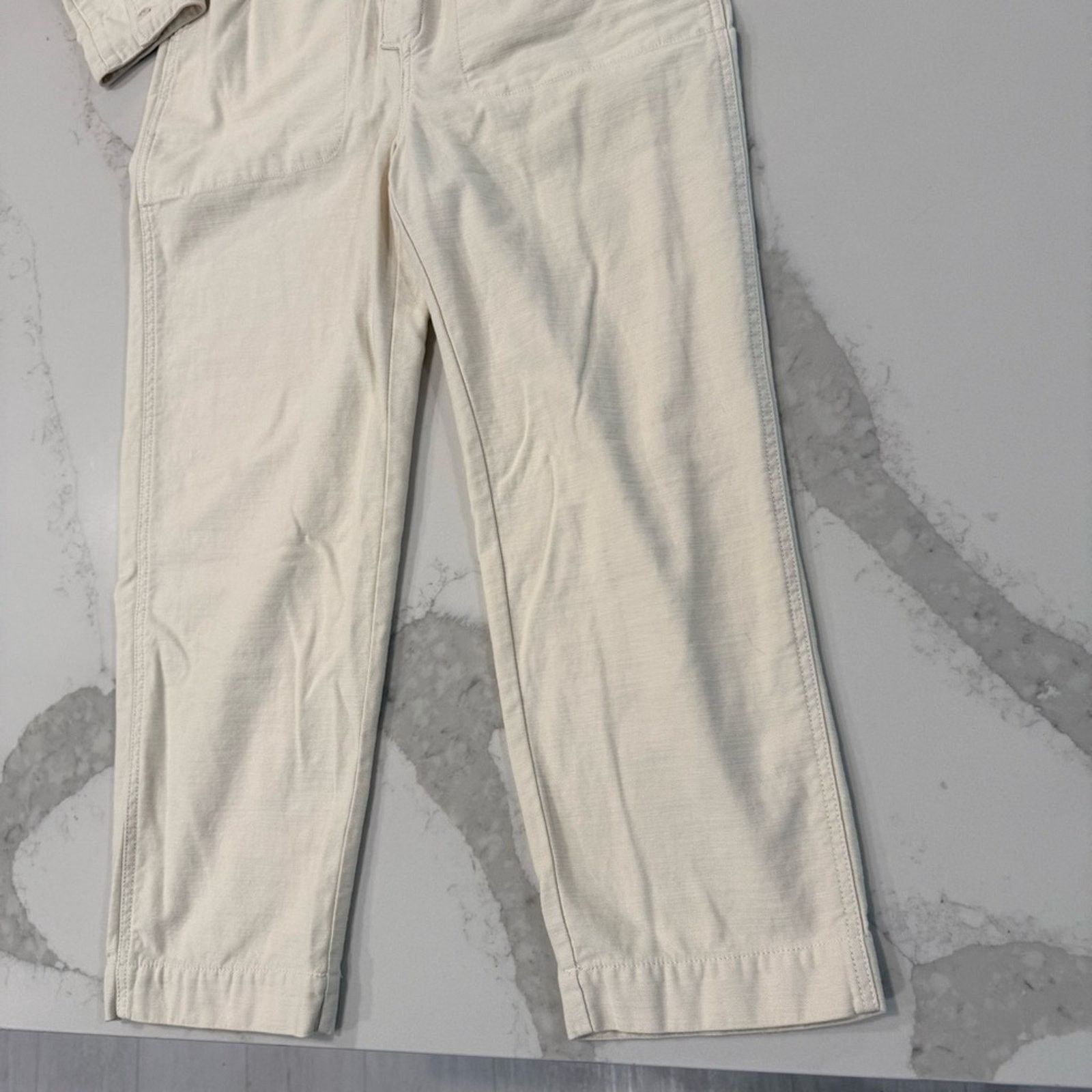 Madewell Madewell Long Sleeved Utility Coveralls Women’s Medium Ivory Size 32" / US 10 / IT 46 - 2 Thumbnail