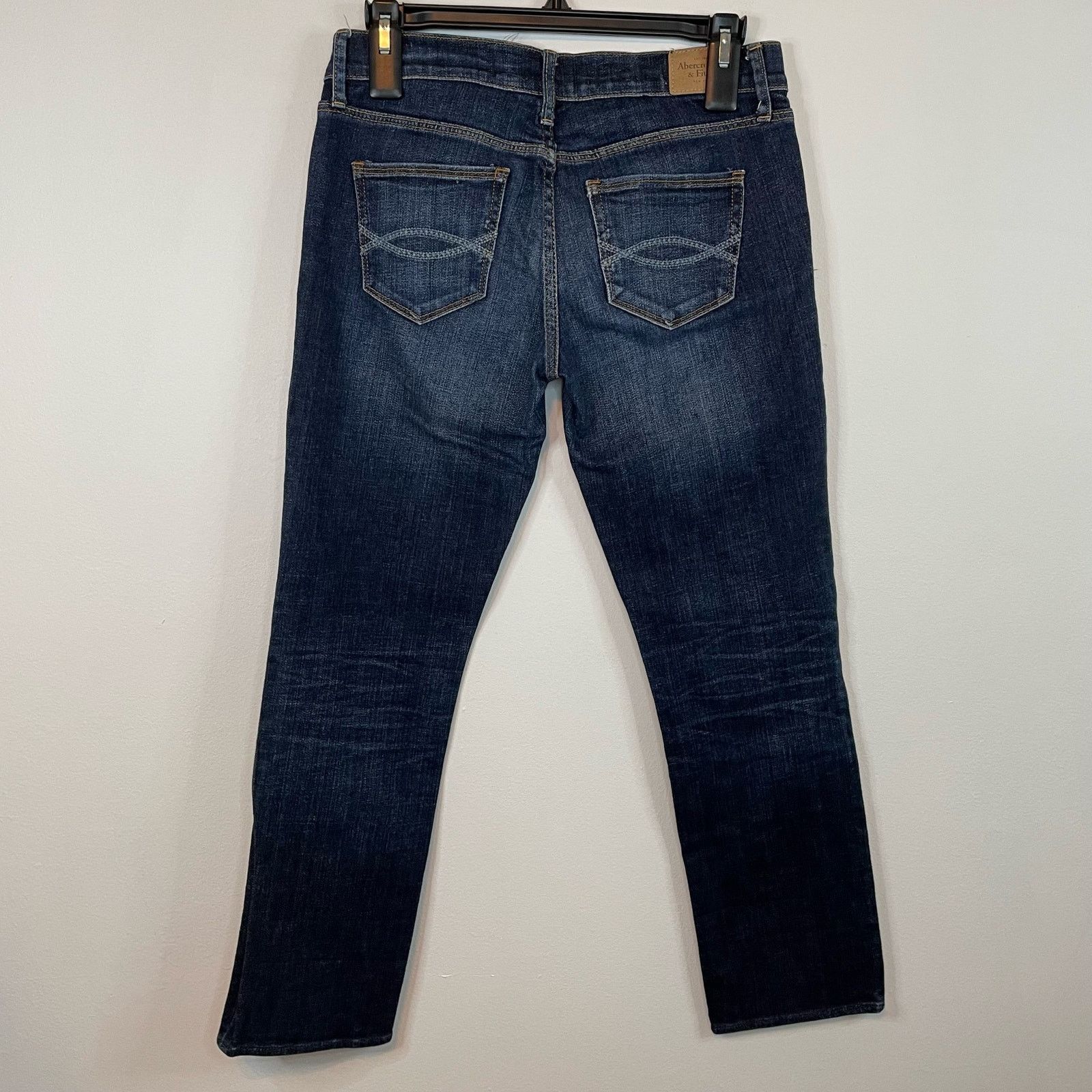 Abercrombie & Fitch Abercrombie & Fitch Straight Leg Jeans 4 Stretch Denim Size 27" / US 4 / IT 40 - 3 Thumbnail