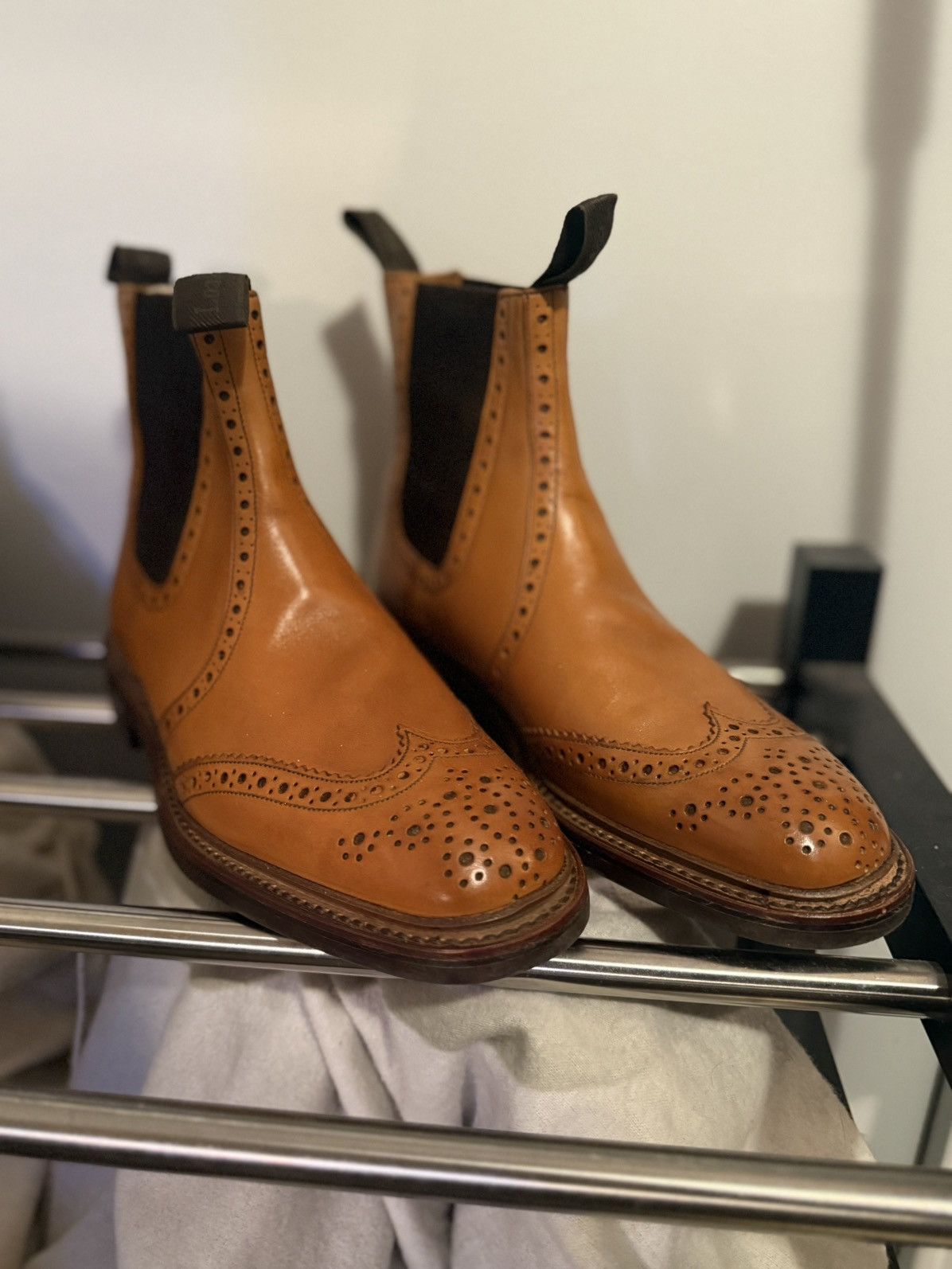 Loake Loake “Thirsk” Brogue Chelsea Boots Size US 7 / EU 40 - 1 Thumbnail