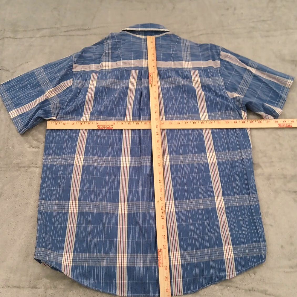 Vintage LERROS Shirt Mens XL Blue Plaid Short Sleeve Button-Up Cotton Size US XL / EU 56 / 4 - 5 Thumbnail