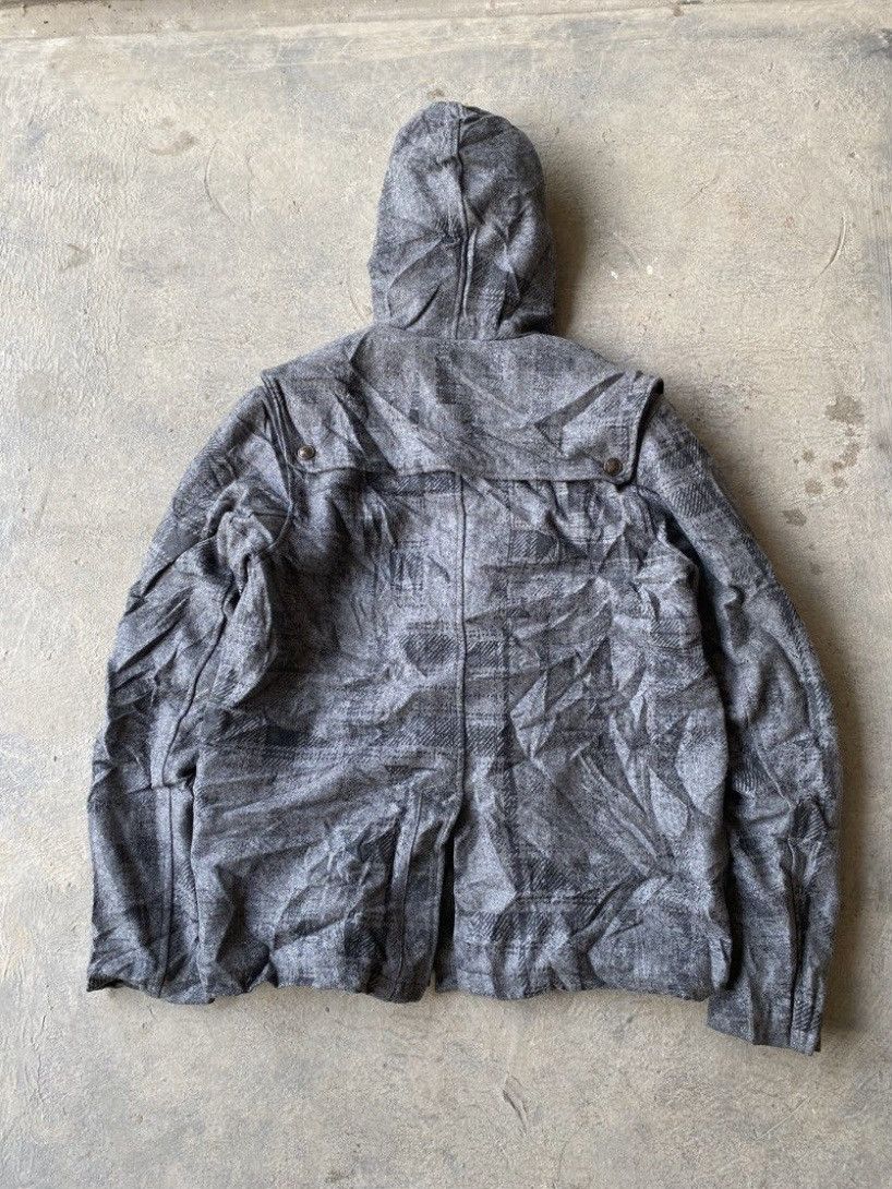 Japanese Brand Vintage Rare H Anarchy Punk Wool Bondage Hodded Jacket Size US M / EU 48-50 / 2 - 6 Thumbnail