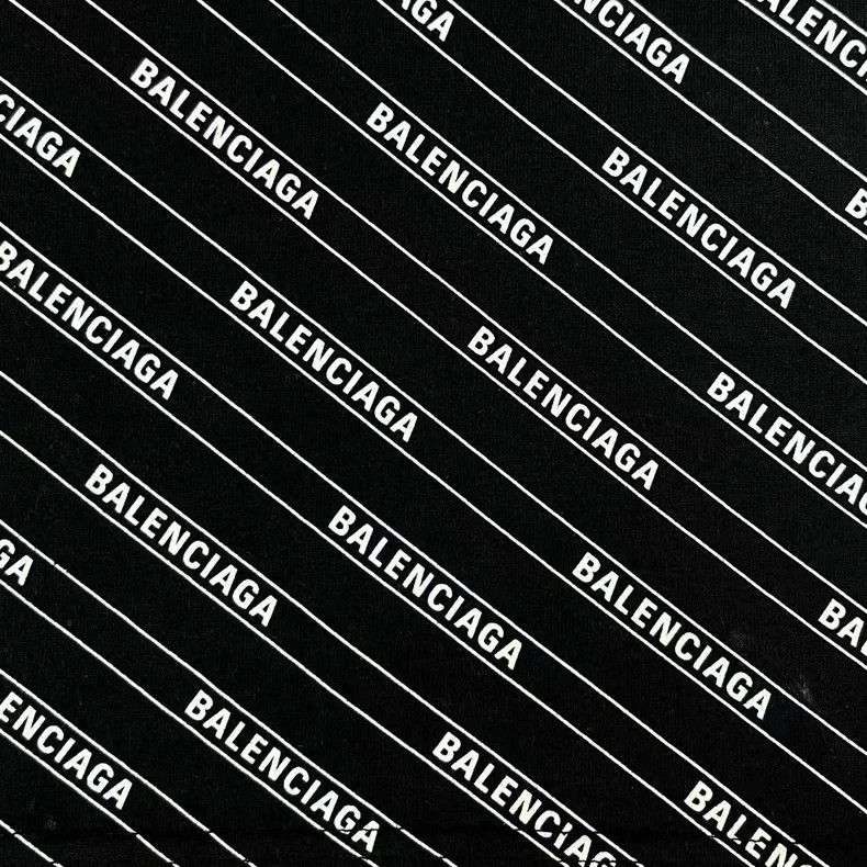 Balenciaga Balenciaga Black barrage full print letter logo short-slee Size US XS / EU 42 / 0 - 4 Thumbnail